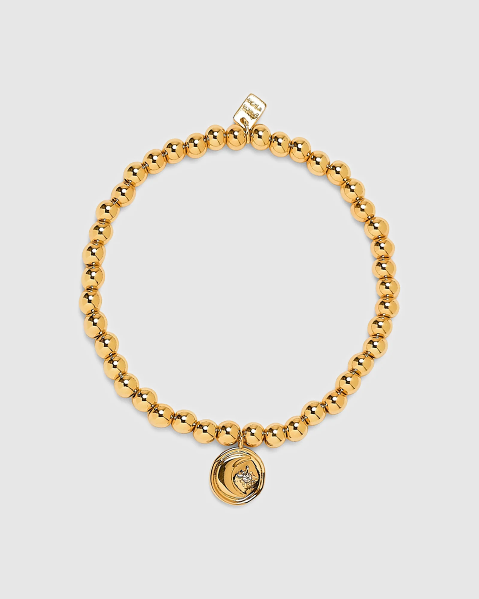 Moon Metal Stretch Gold Bracelet - Image 2