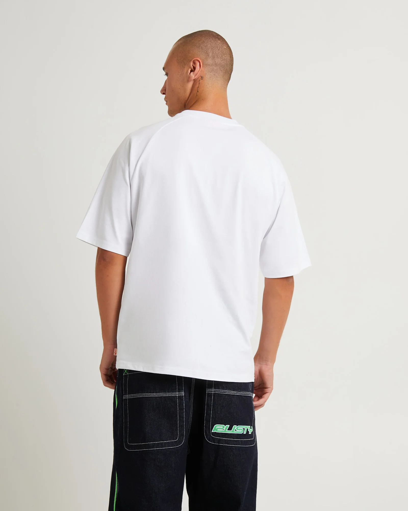 Morpheus Short Sleeve Raglan T-Shirt White - Image 2