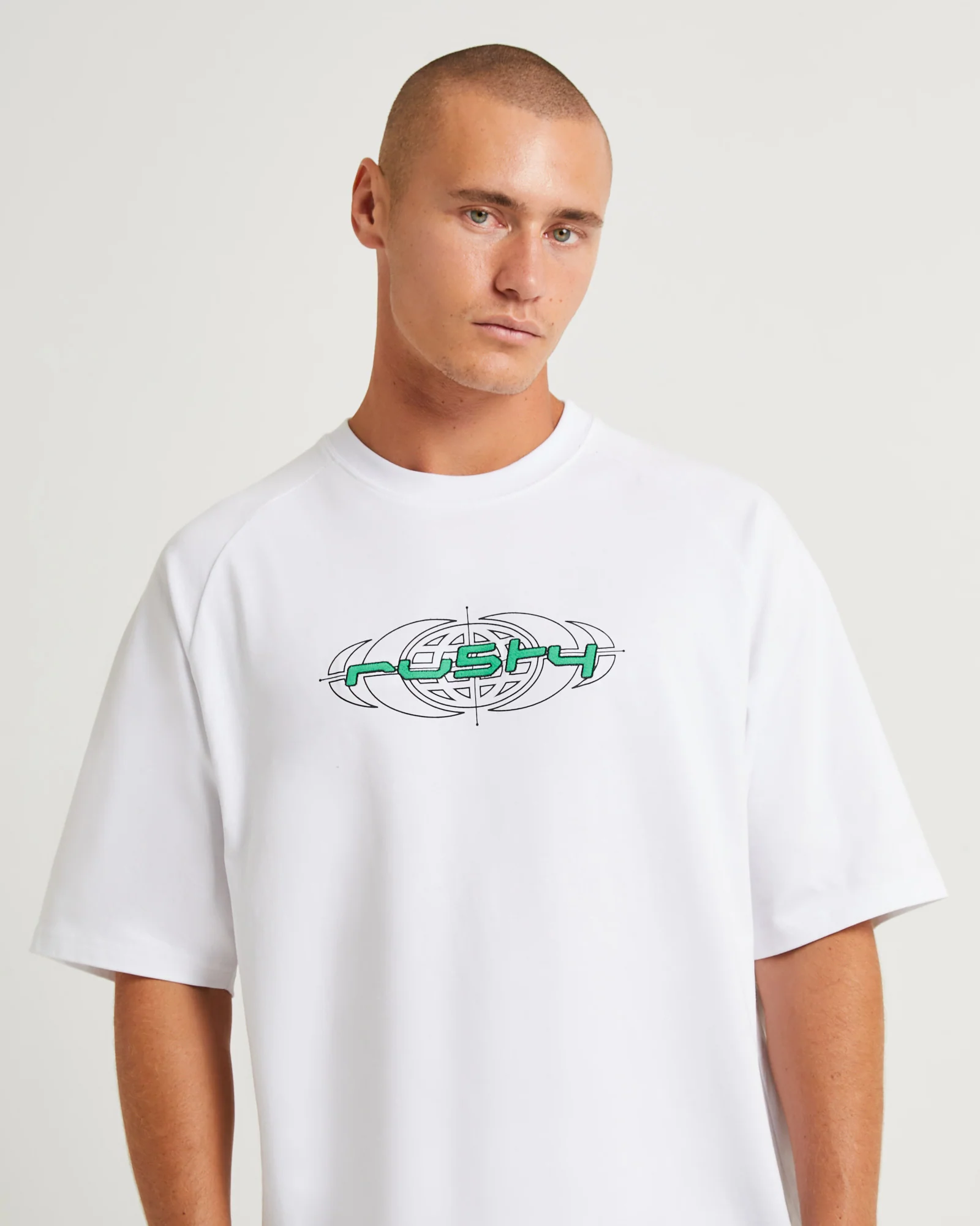 Morpheus Short Sleeve Raglan T-Shirt White - Image 5