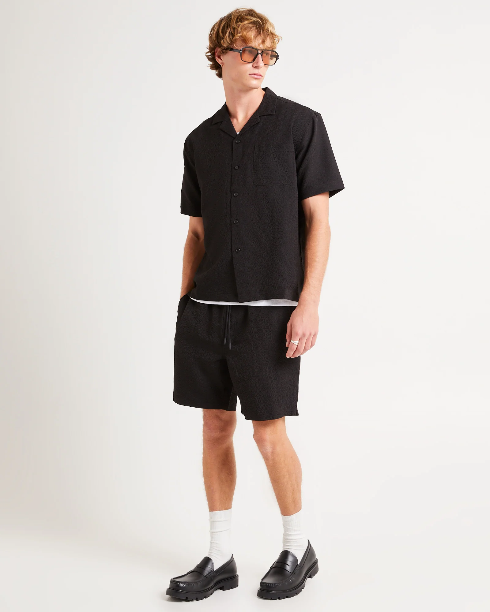 Morrison Seersucker Short Sleeve Resort Shirt - Image 4