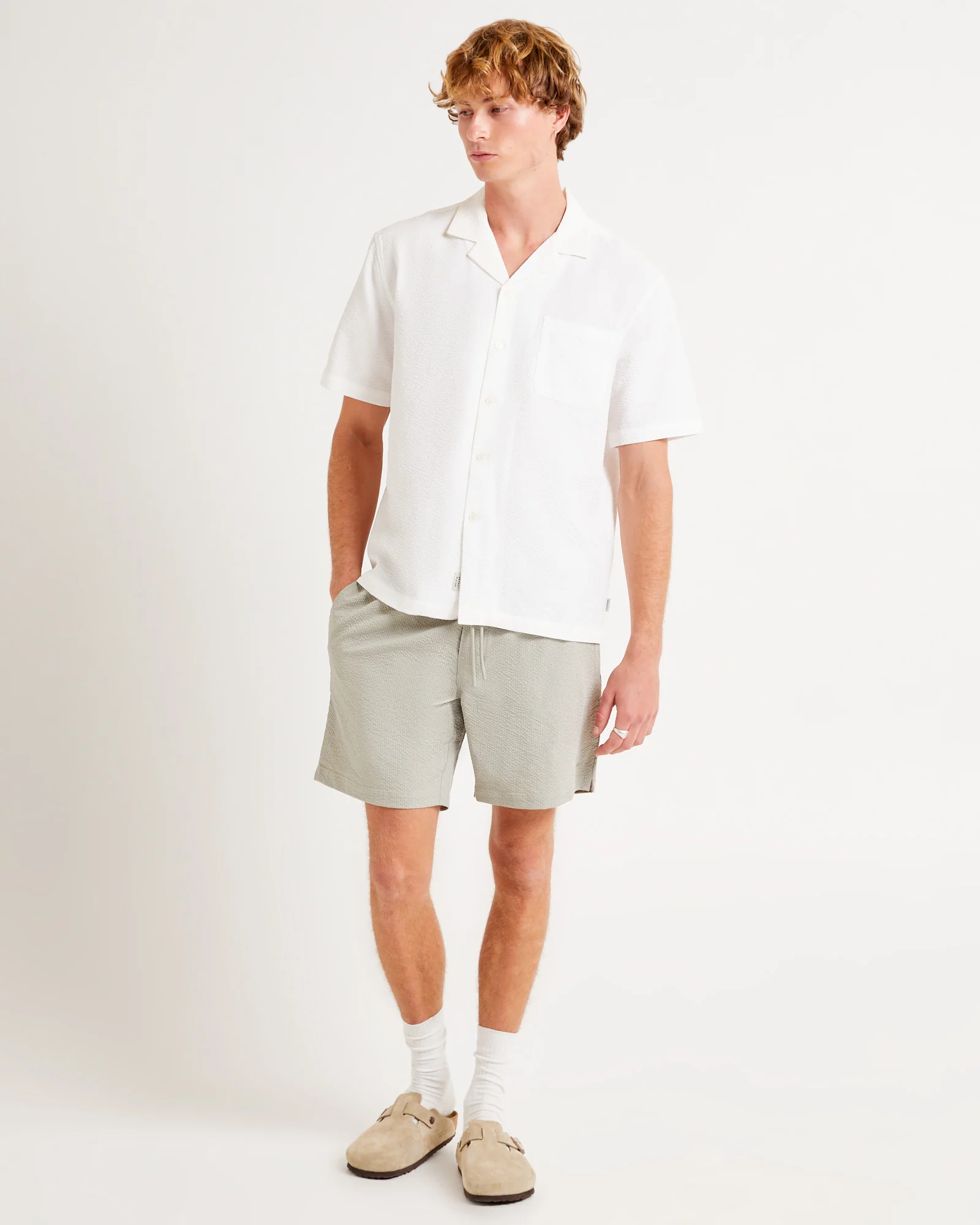 Morrison Seersucker Short Sleeve Resort Shirt - Image 3