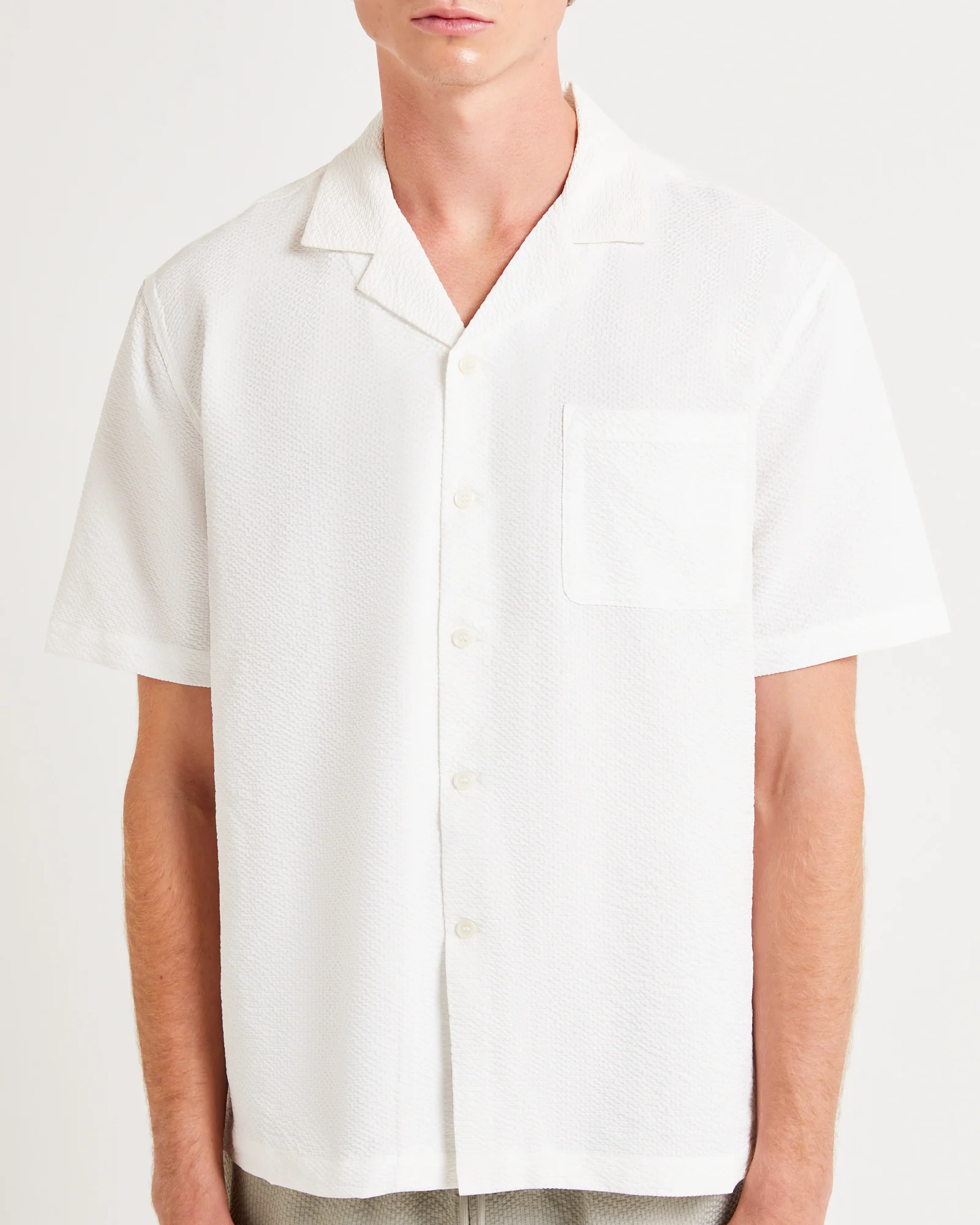 Morrison Seersucker Short Sleeve Resort Shirt - Image 5