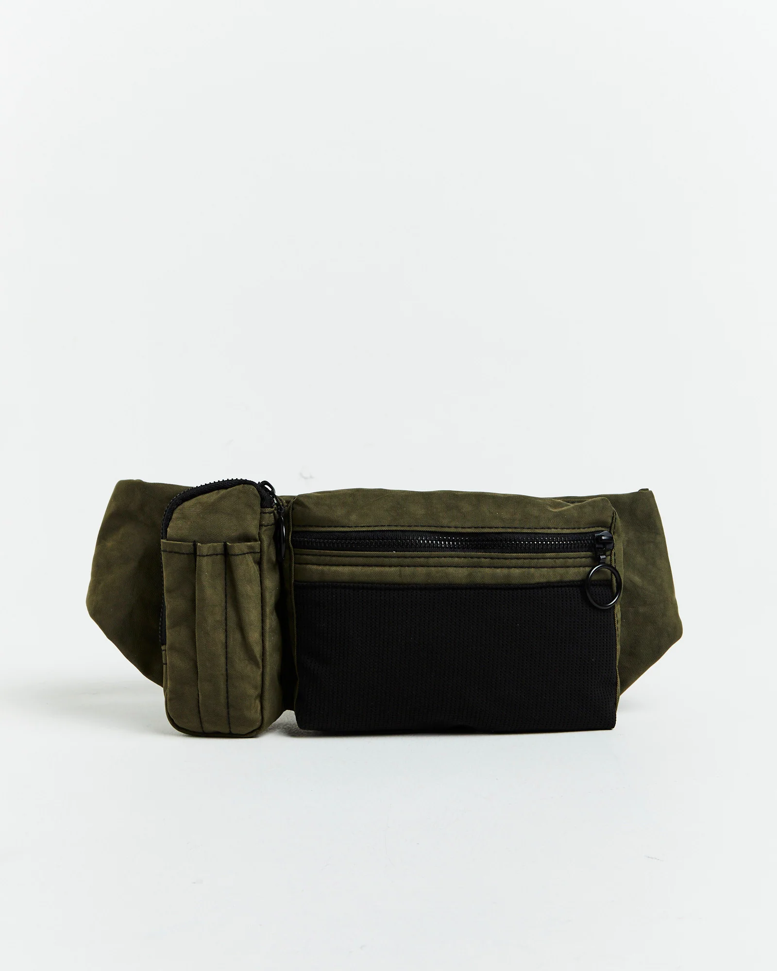 Multi Pocket Pouch Bum Bag in Green - Image 2