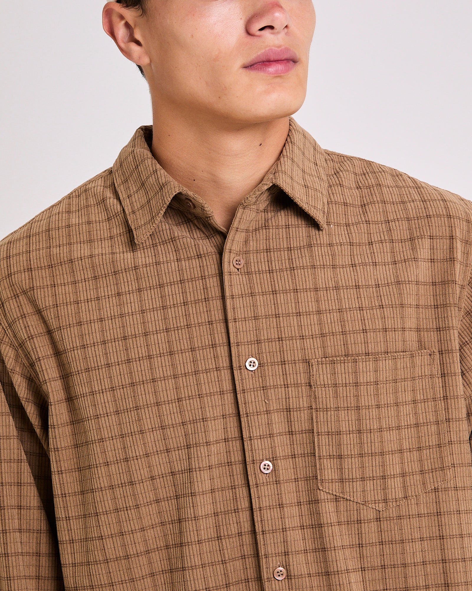 Murphy Check Cord Long Sleeve Shirt - Image 5