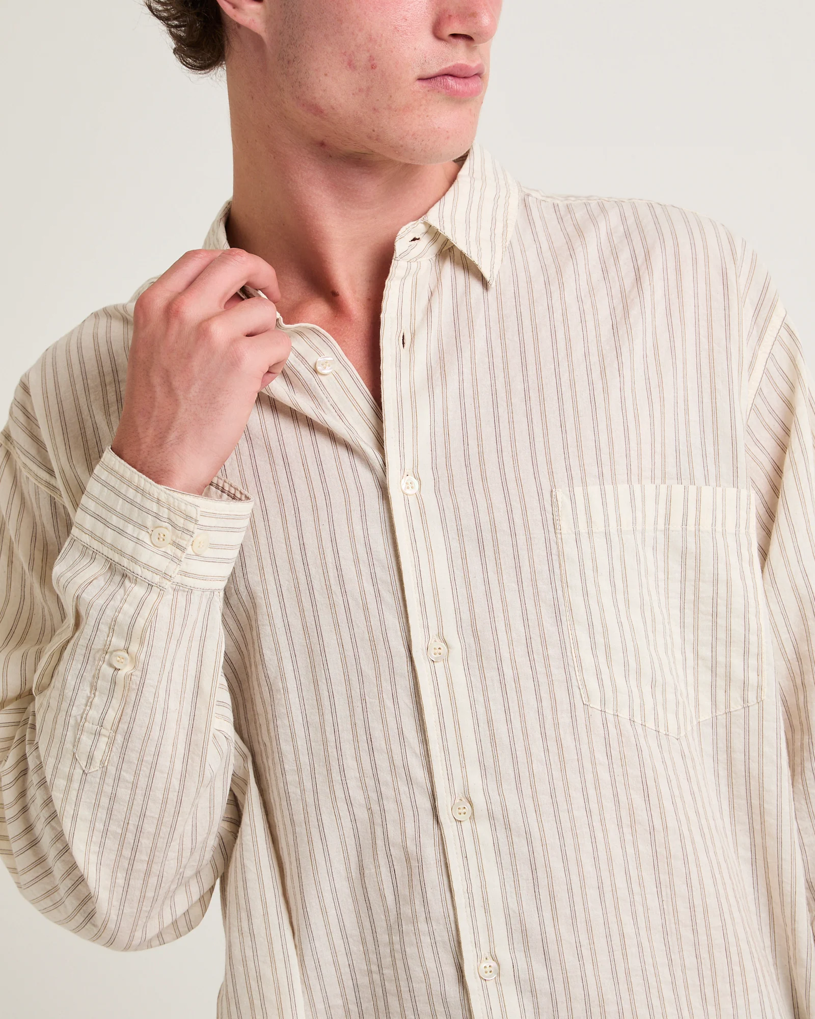 Murphy Stripe Long Sleeve Shirt - Image 5
