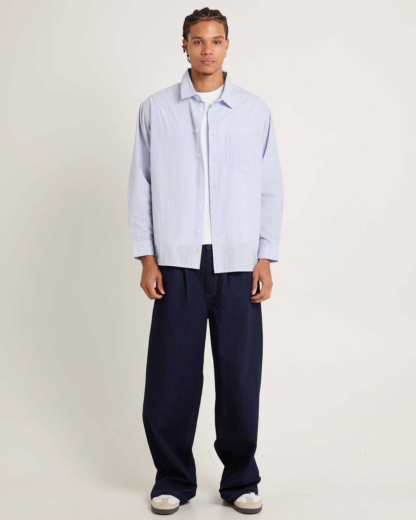 Murphy Stripe Poplin Long Sleeve Shirt - Image 3