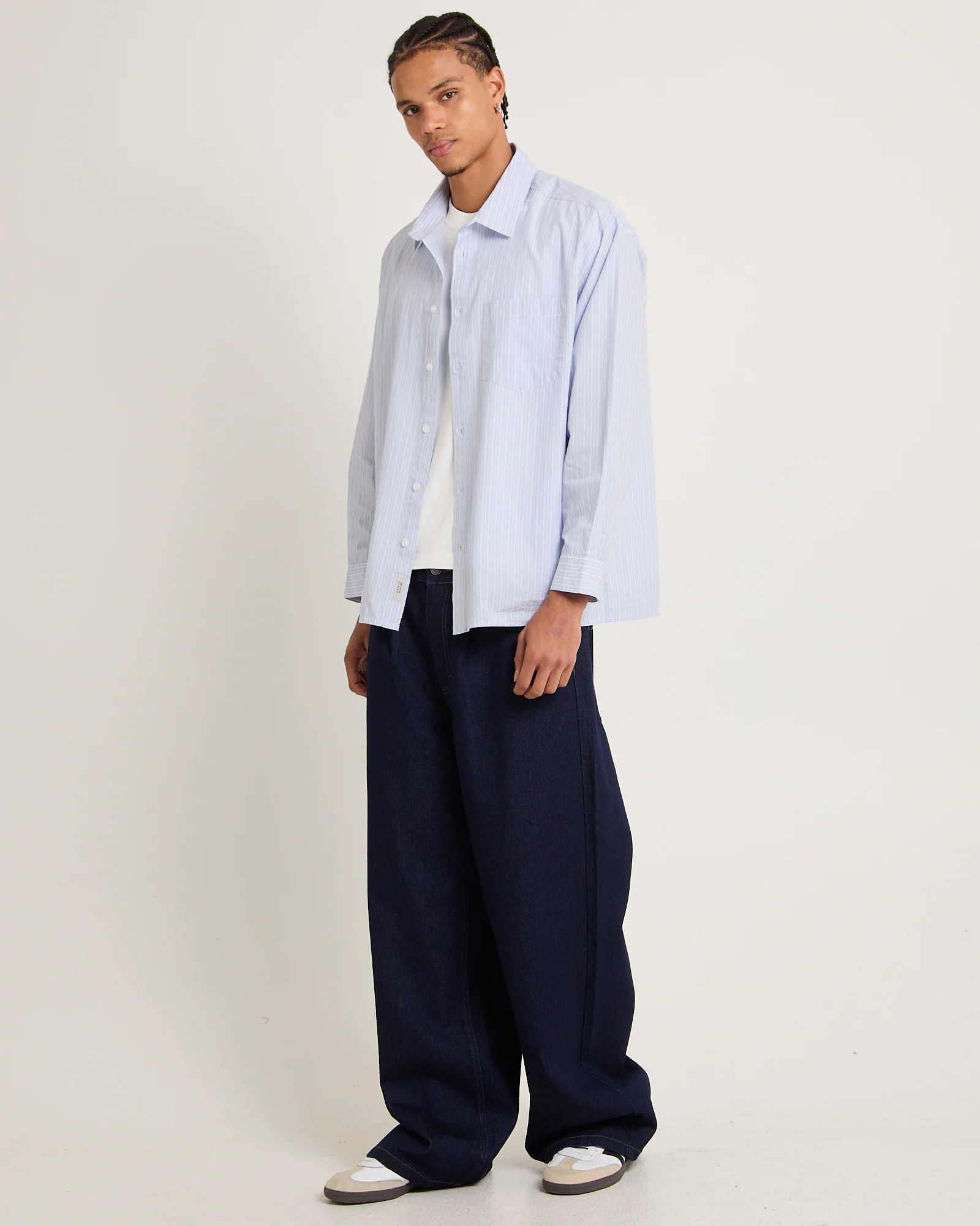 Murphy Stripe Poplin Long Sleeve Shirt - Image 4