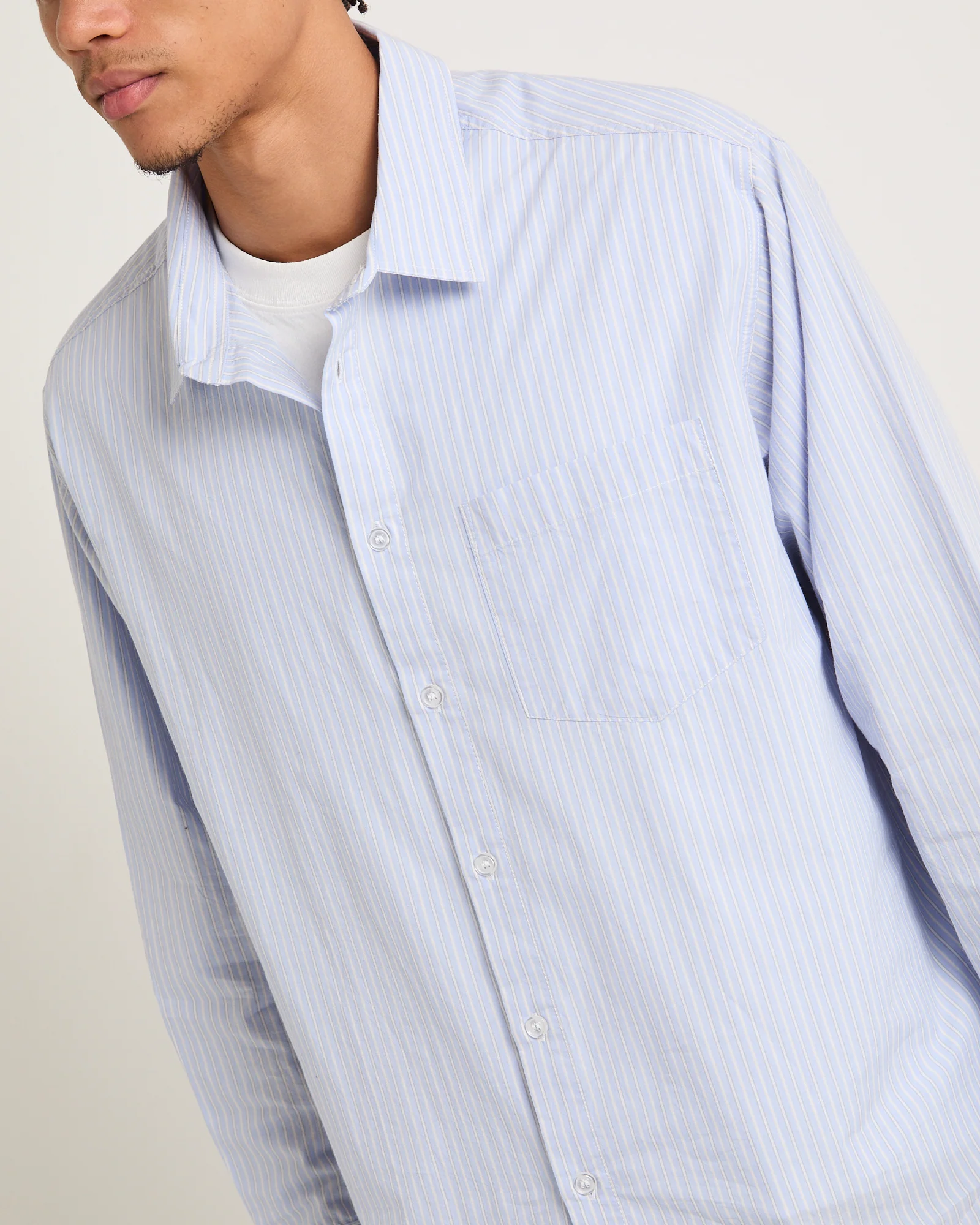Murphy Stripe Poplin Long Sleeve Shirt - Image 5