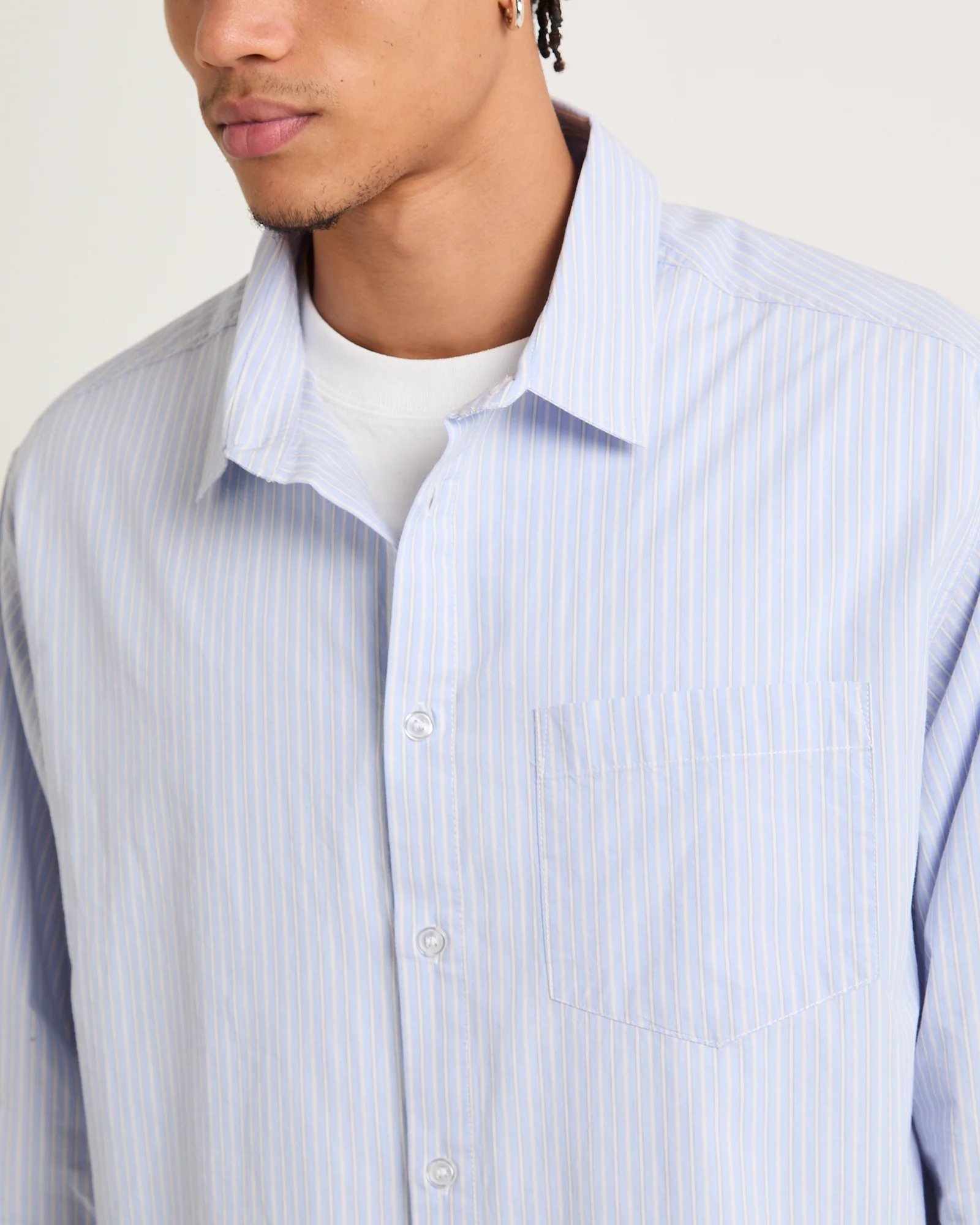 Murphy Stripe Poplin Long Sleeve Shirt - Image 6