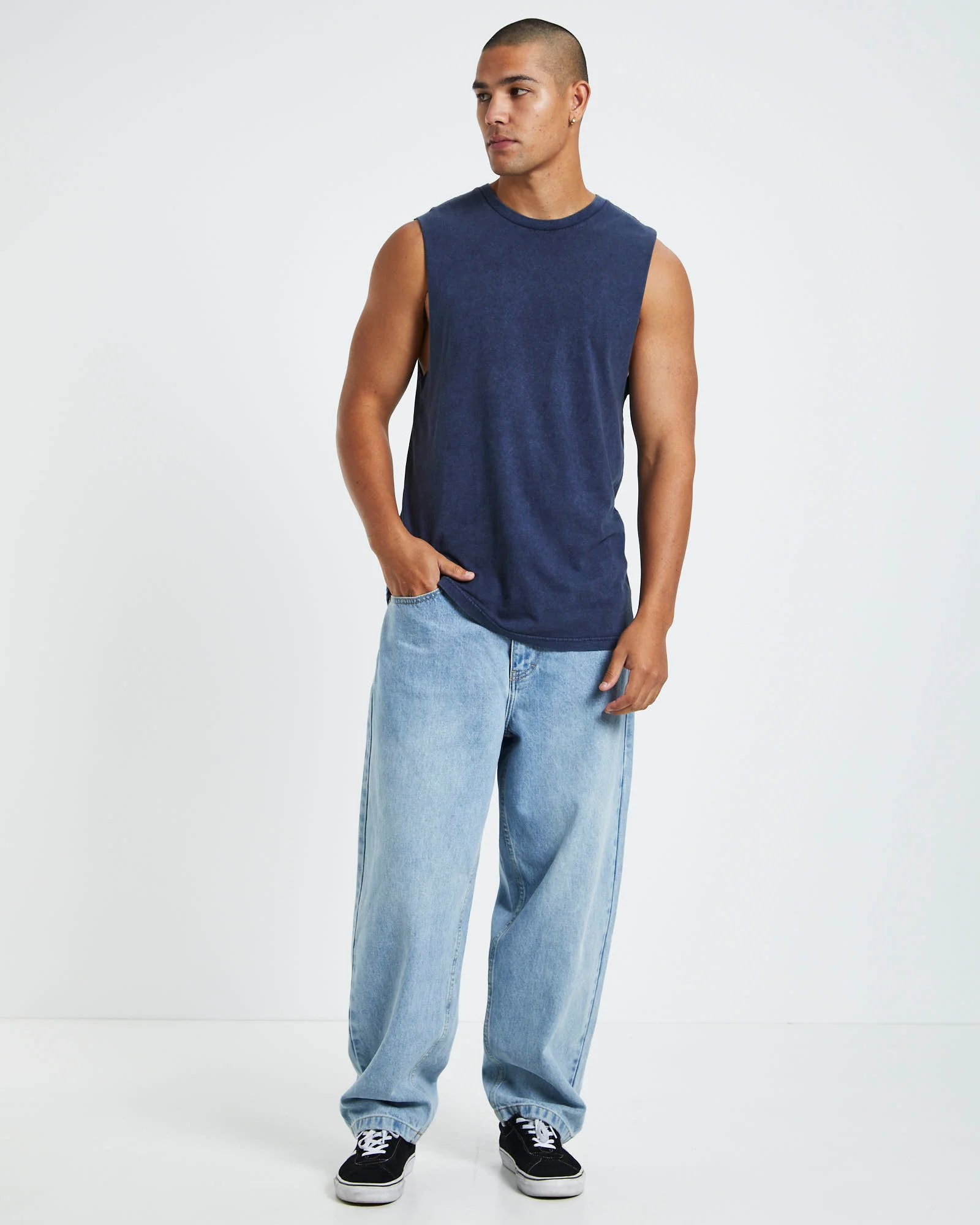 Muscle Tank Acid Navy - Image 3
