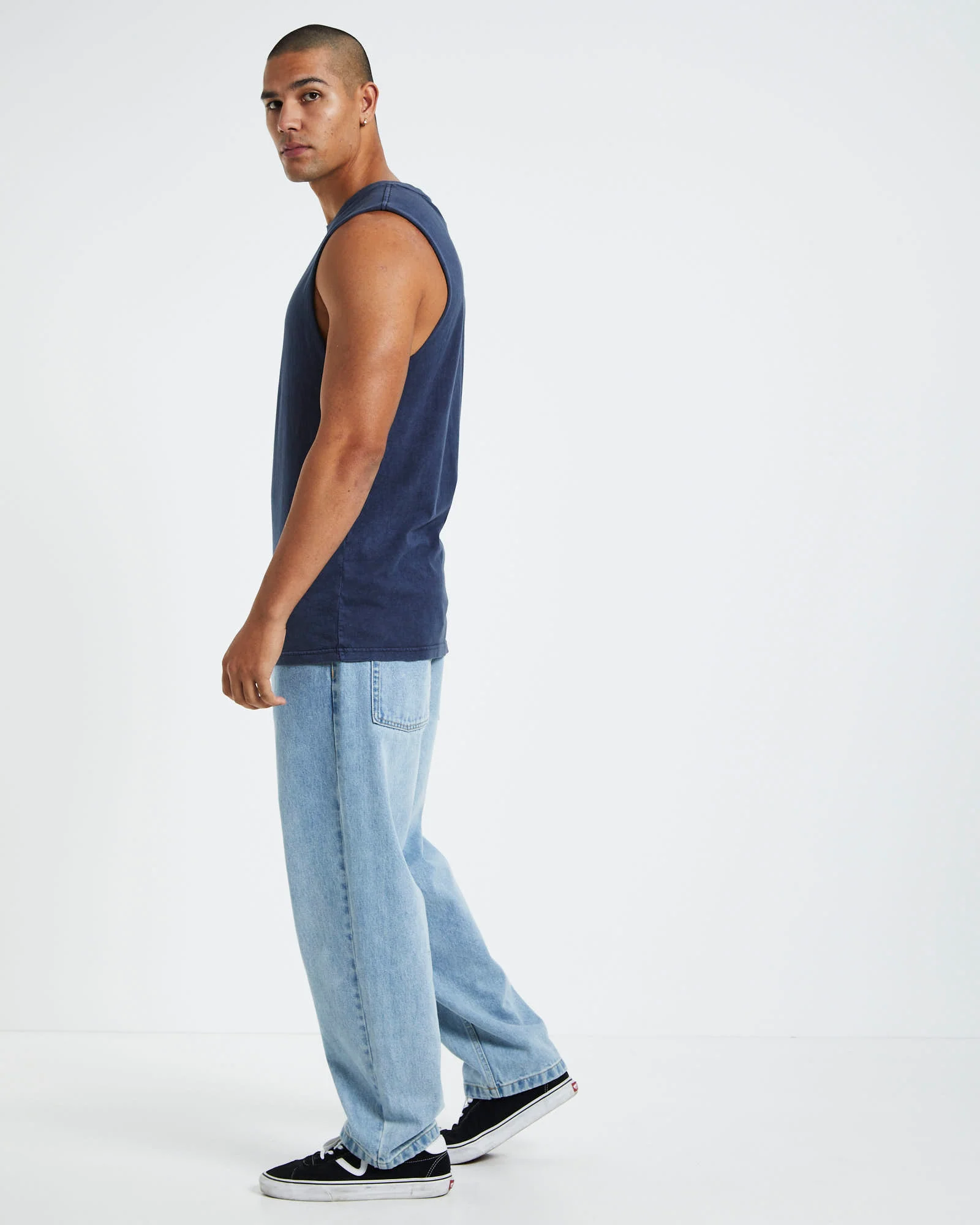 Muscle Tank Acid Navy - Image 4
