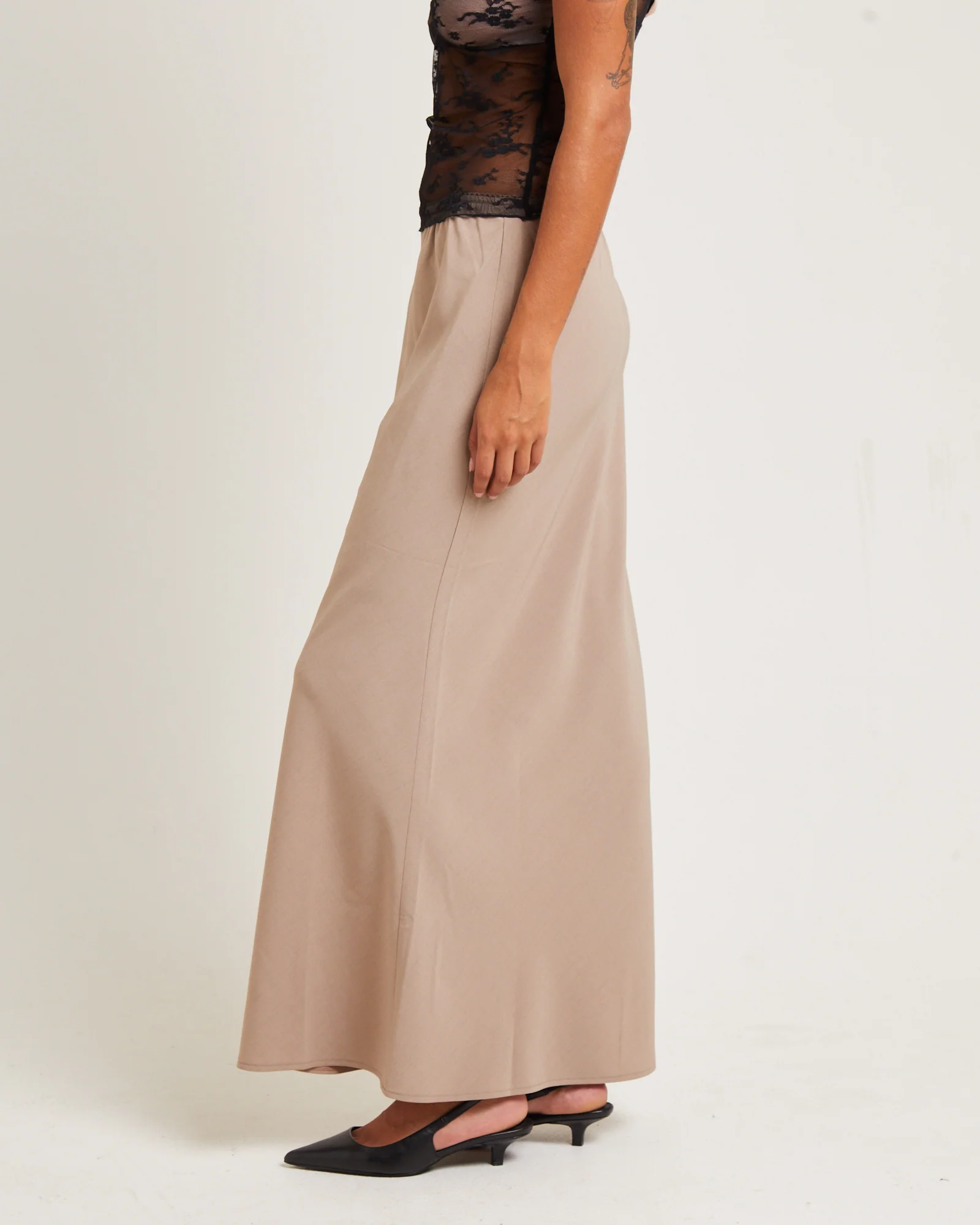 Mya Sweetheart Maxi Skirt Stone - Image 4