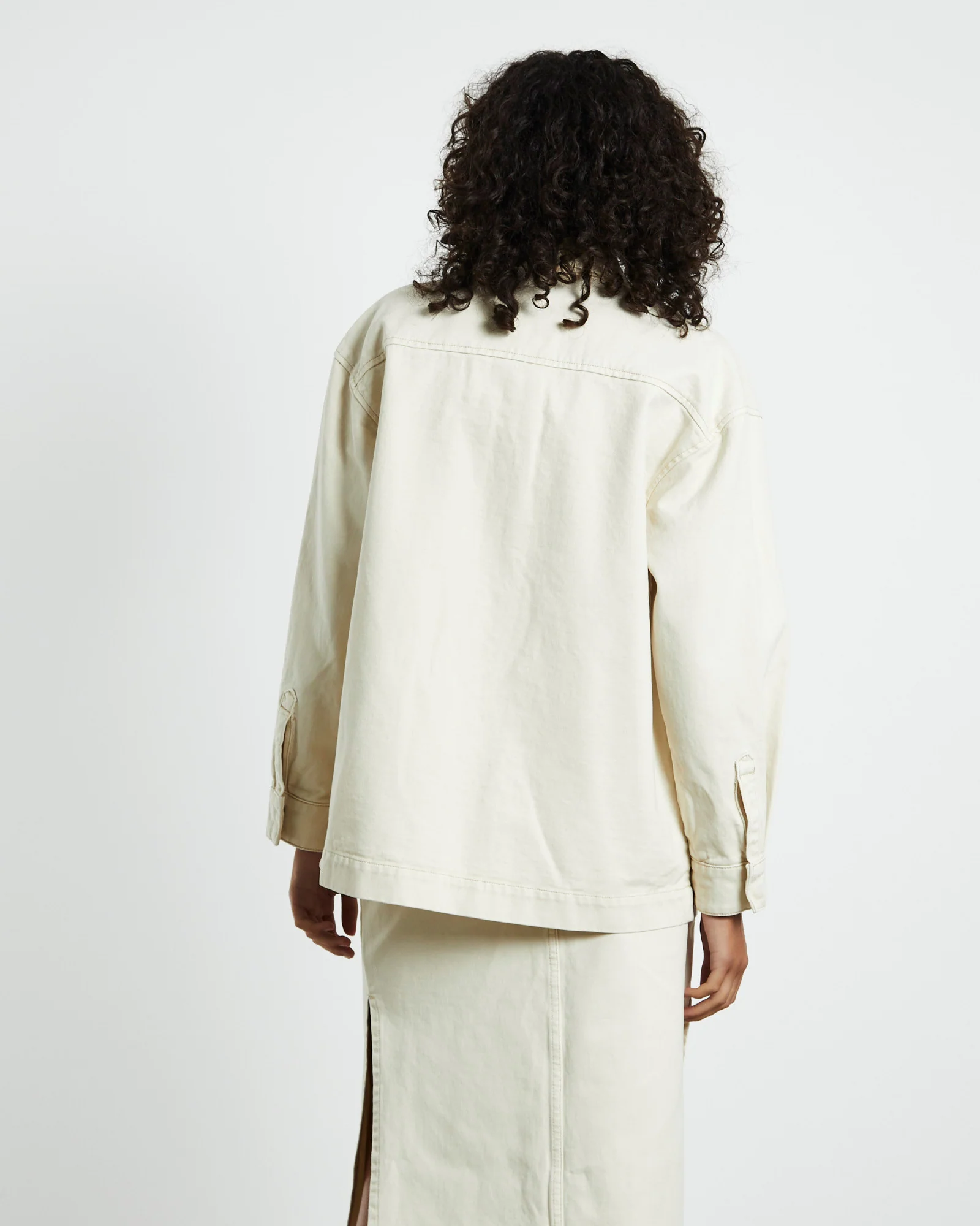 Myles Shacket Sand White - Image 2