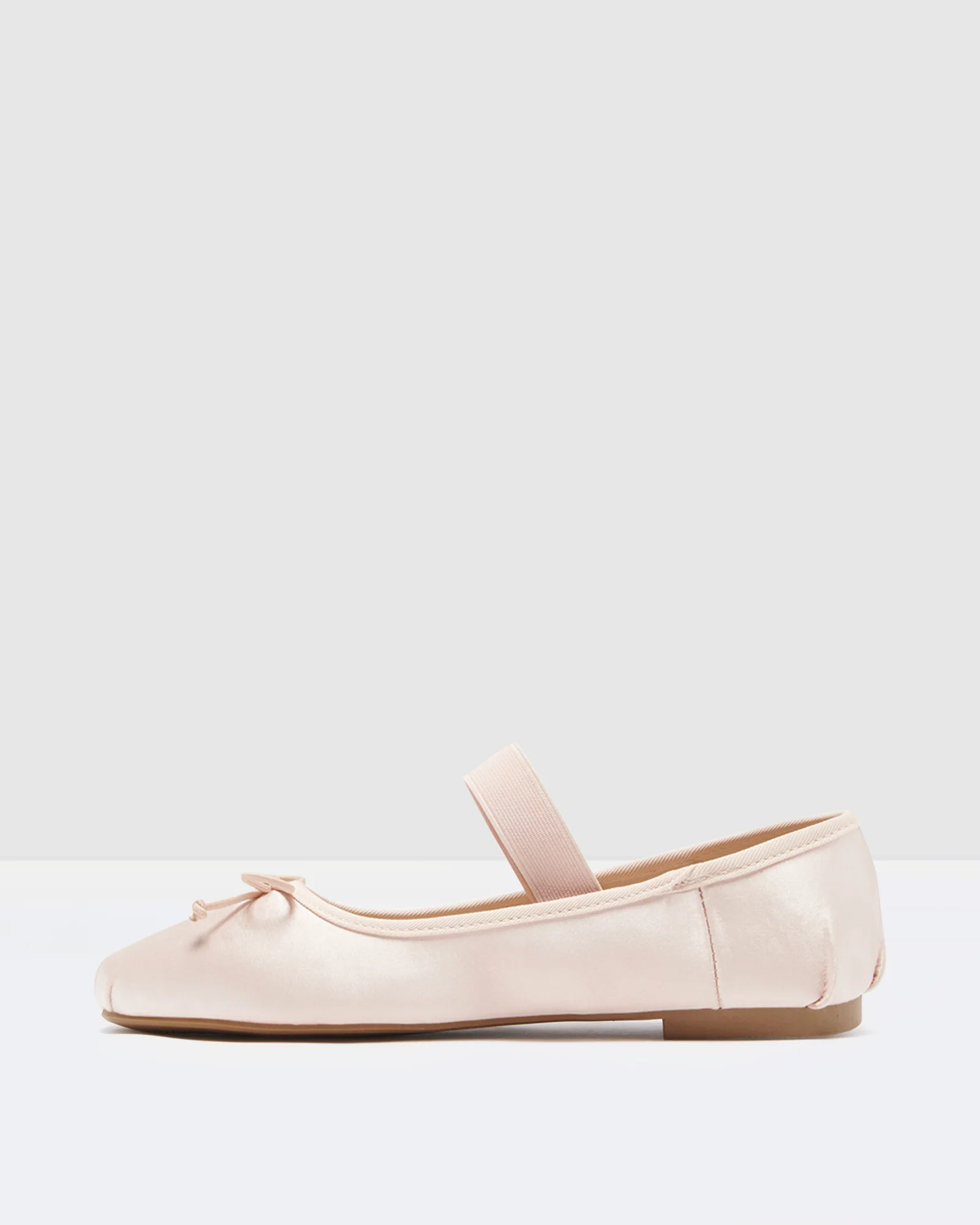 Mystic Ballet Flats in Blush Satin - Image 2
