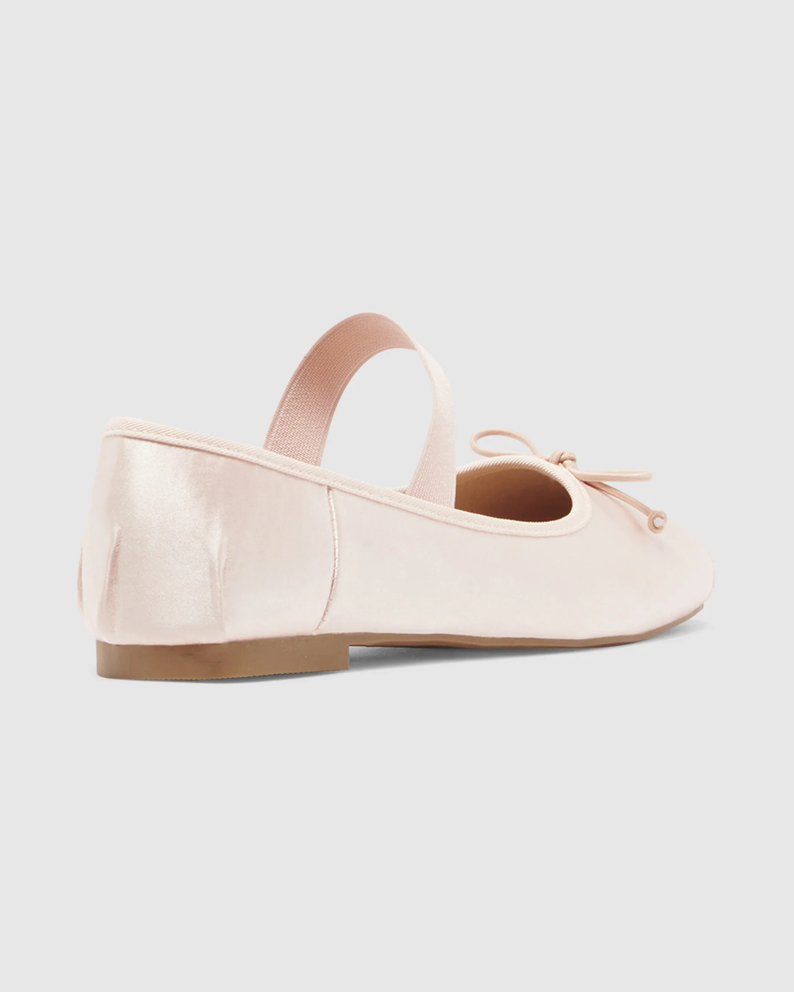 Mystic Ballet Flats in Blush Satin - Image 4