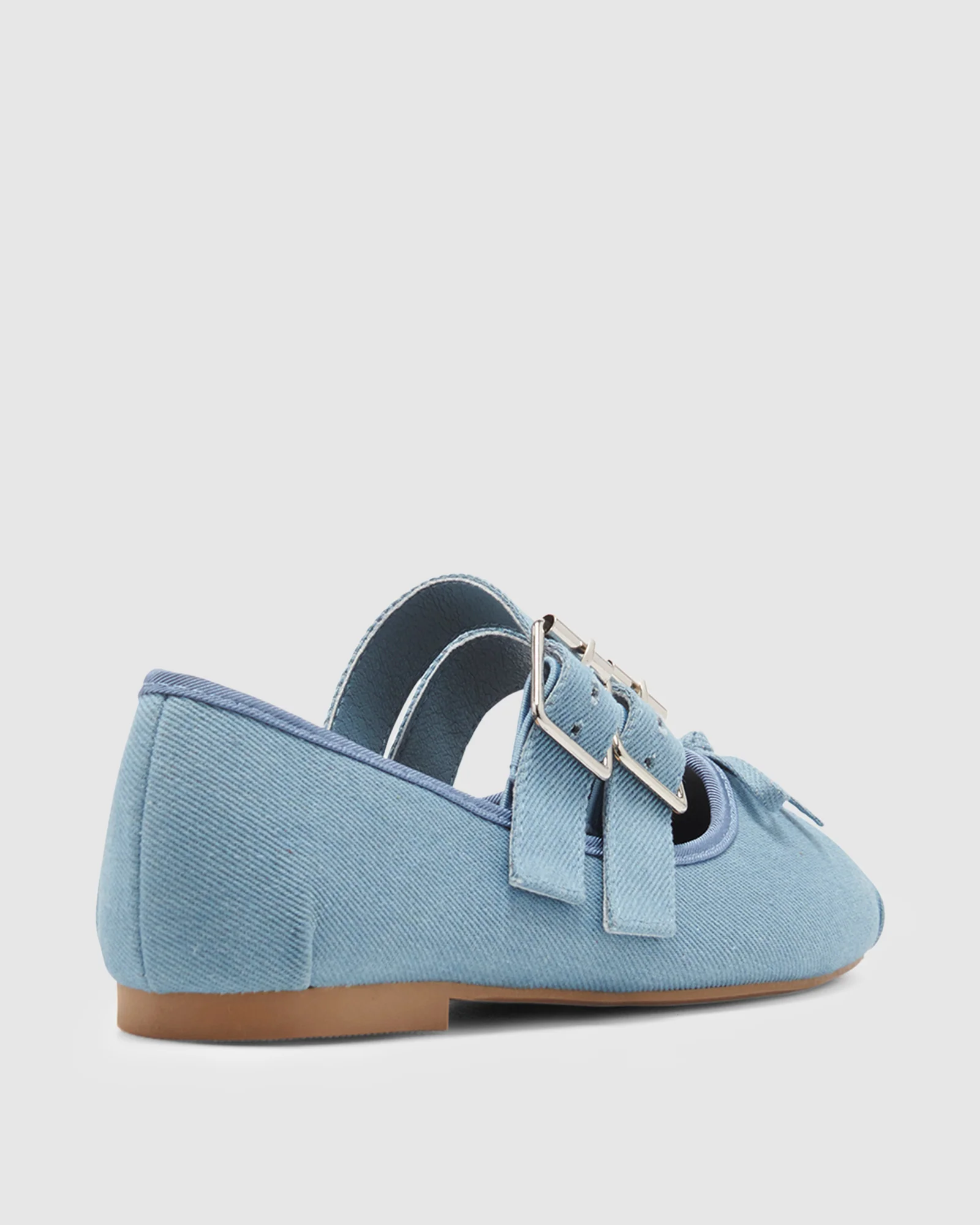 Mythos Ballet Flats in Denim - Image 3