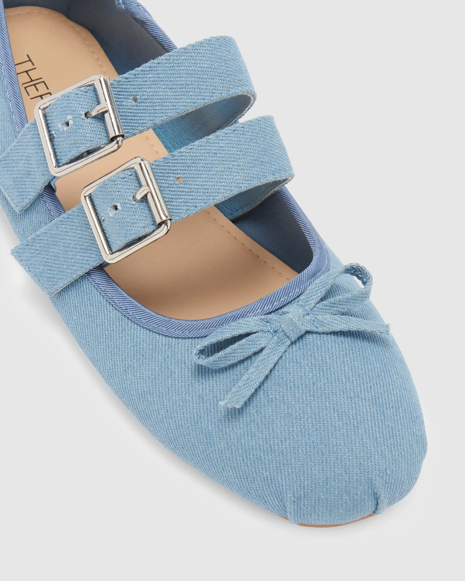 Mythos Ballet Flats in Denim - Image 4