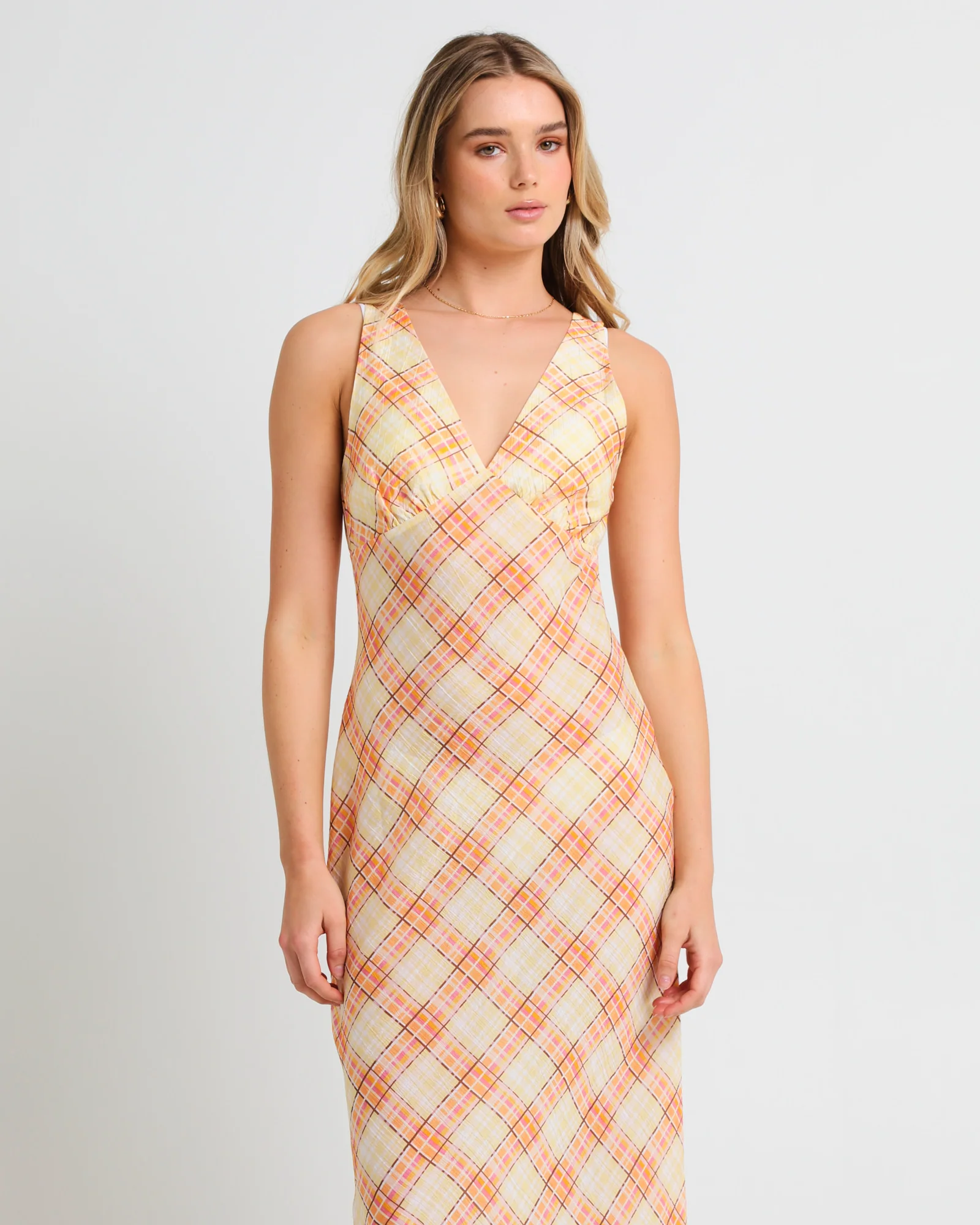 Nahla Check Slip Dress - Image 5