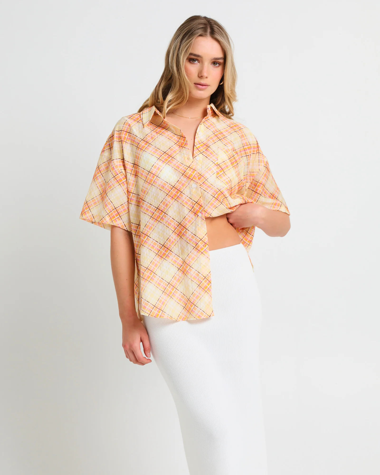 Nahla Oversized Check Shirt - Image 4