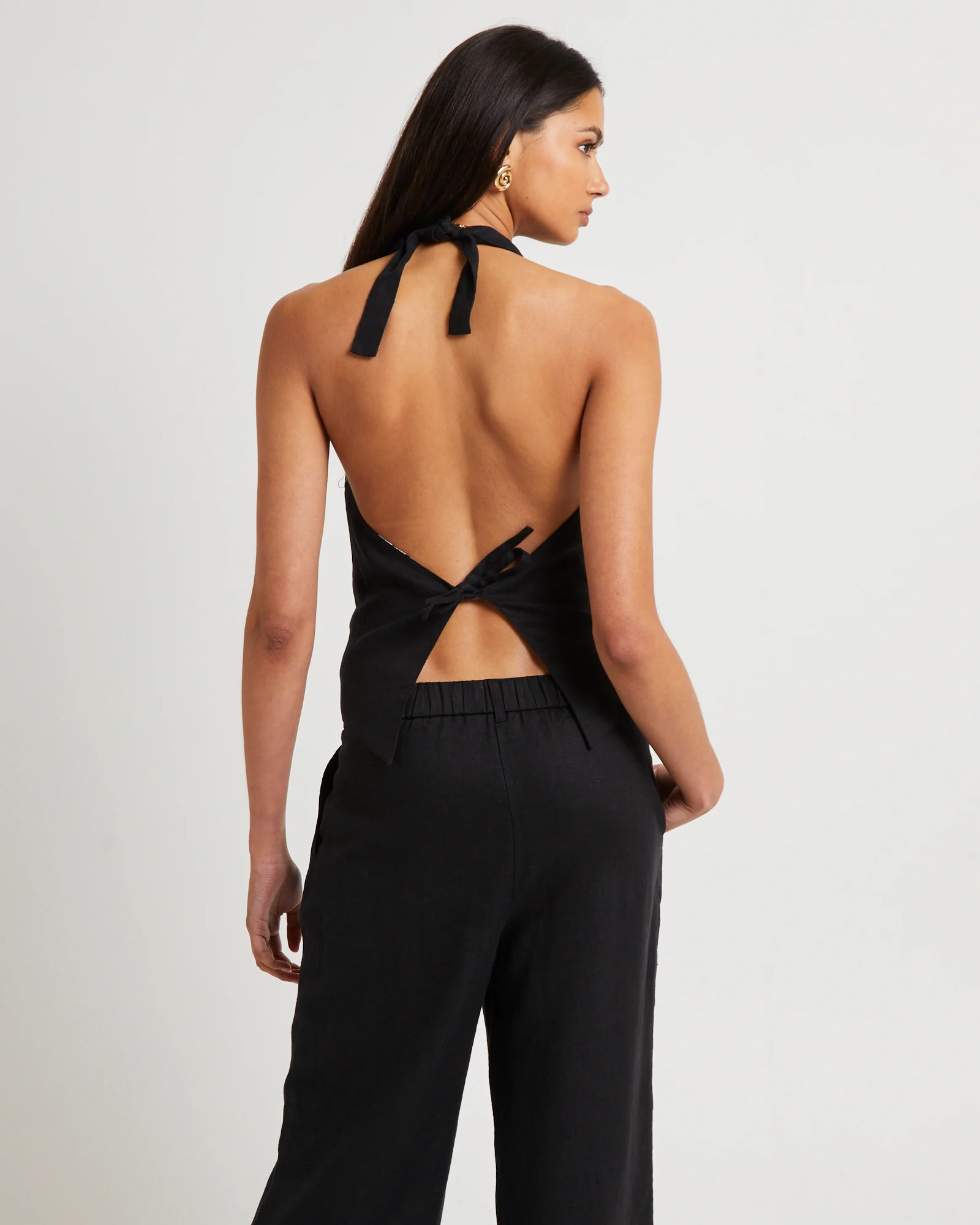 Naomi Linen Halter Vest - Image 5