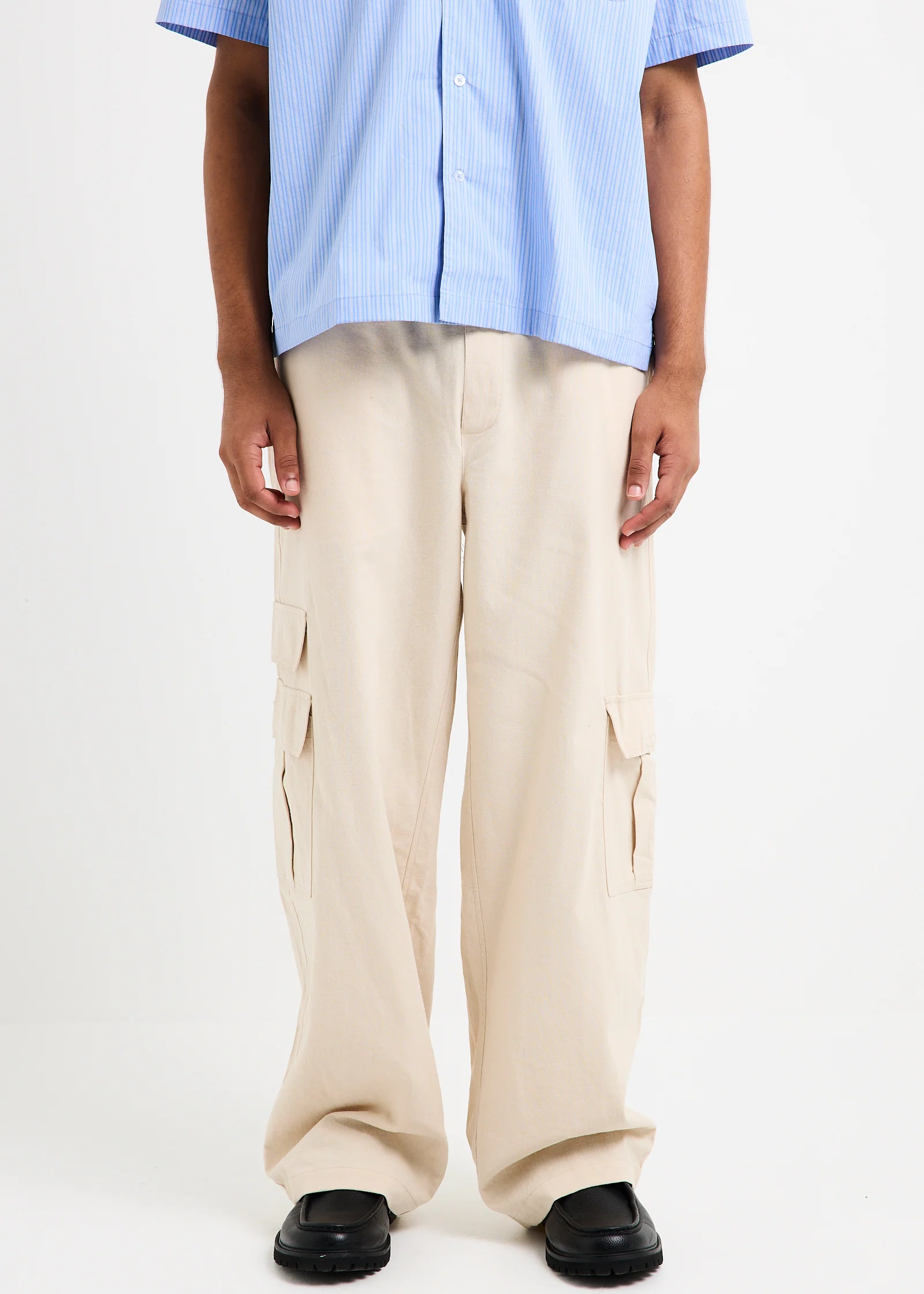 Naples Cargo Linen Pants - Image 2