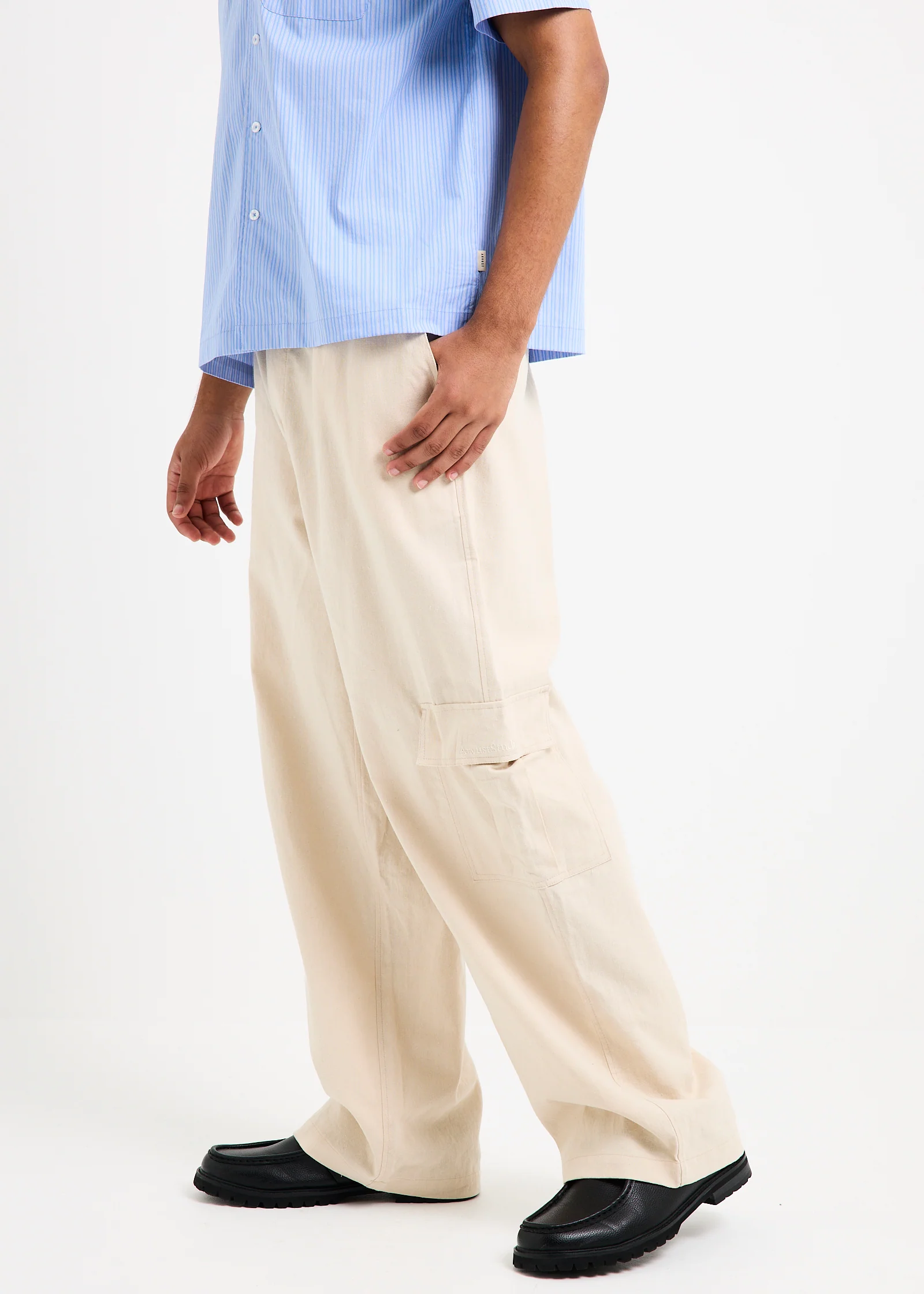 Naples Cargo Linen Pants - Image 4