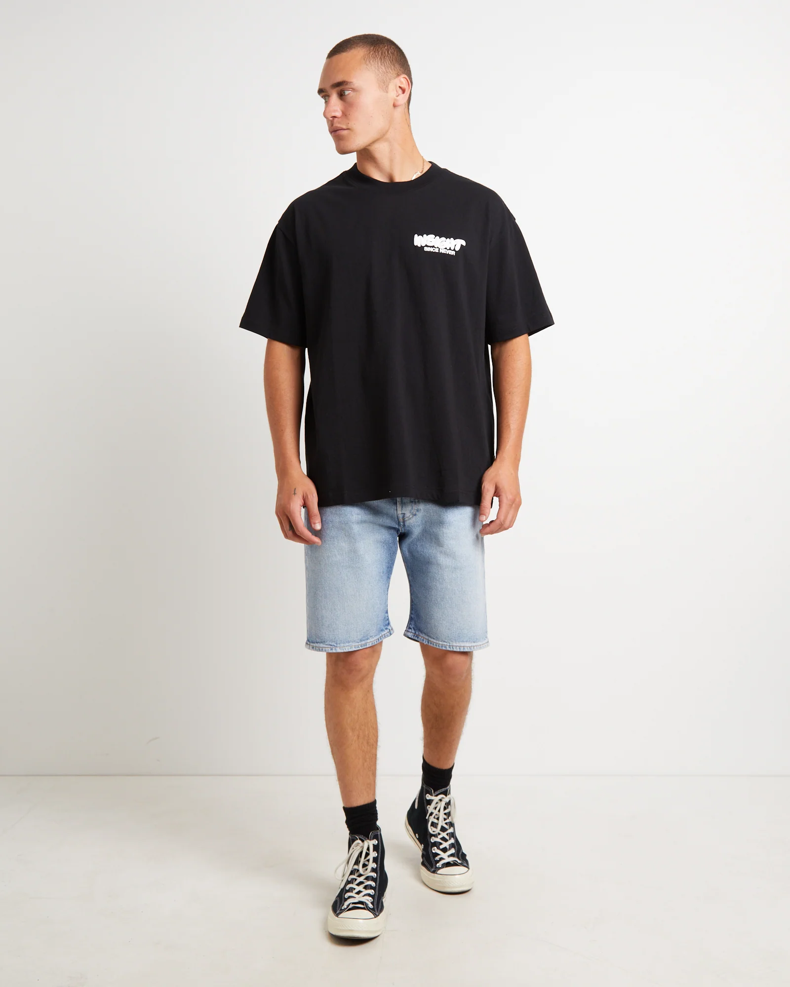 Narli Oversized T-Shirt in Black - Image 3