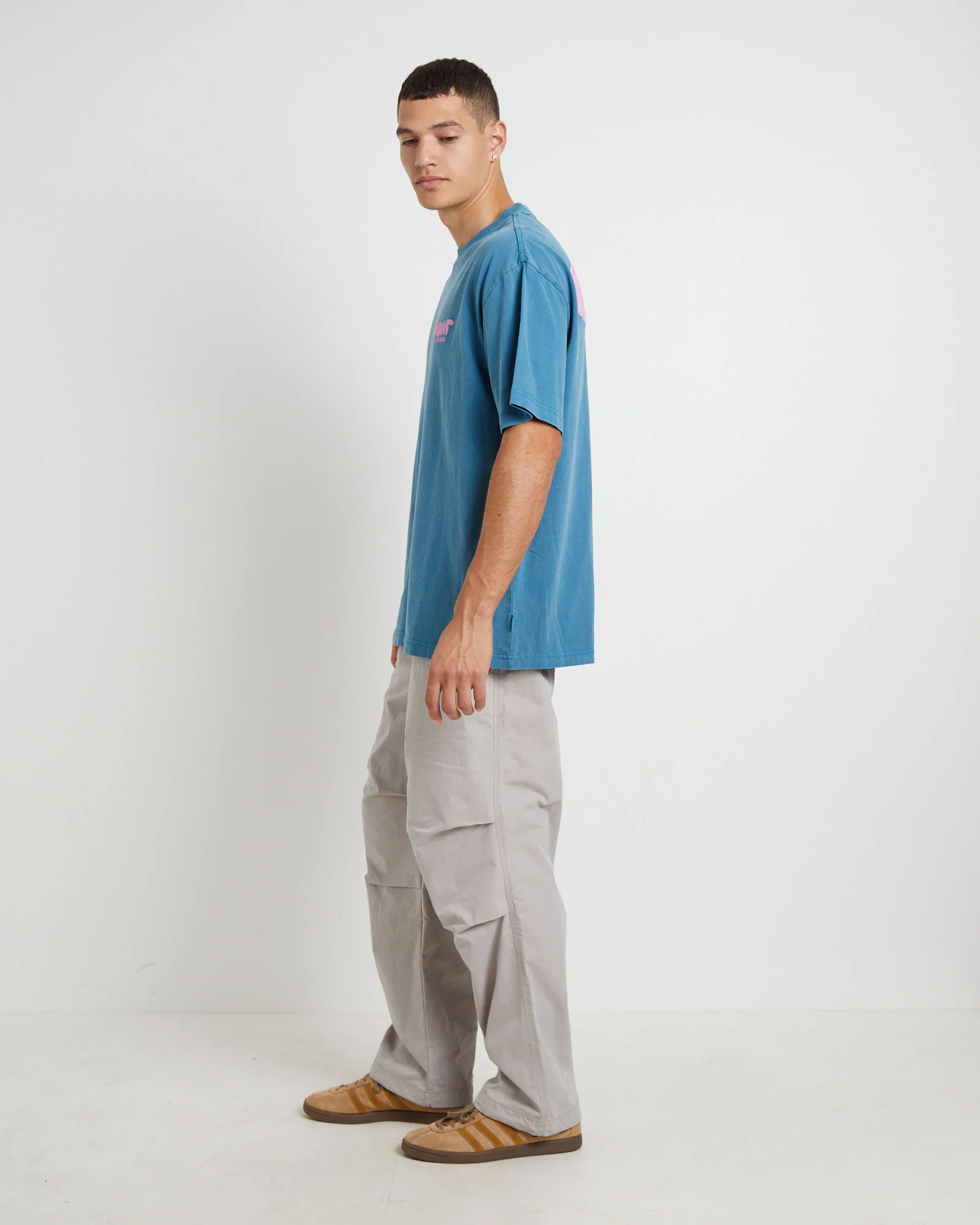 Narli Oversized T-Shirt in Ocean - Image 4