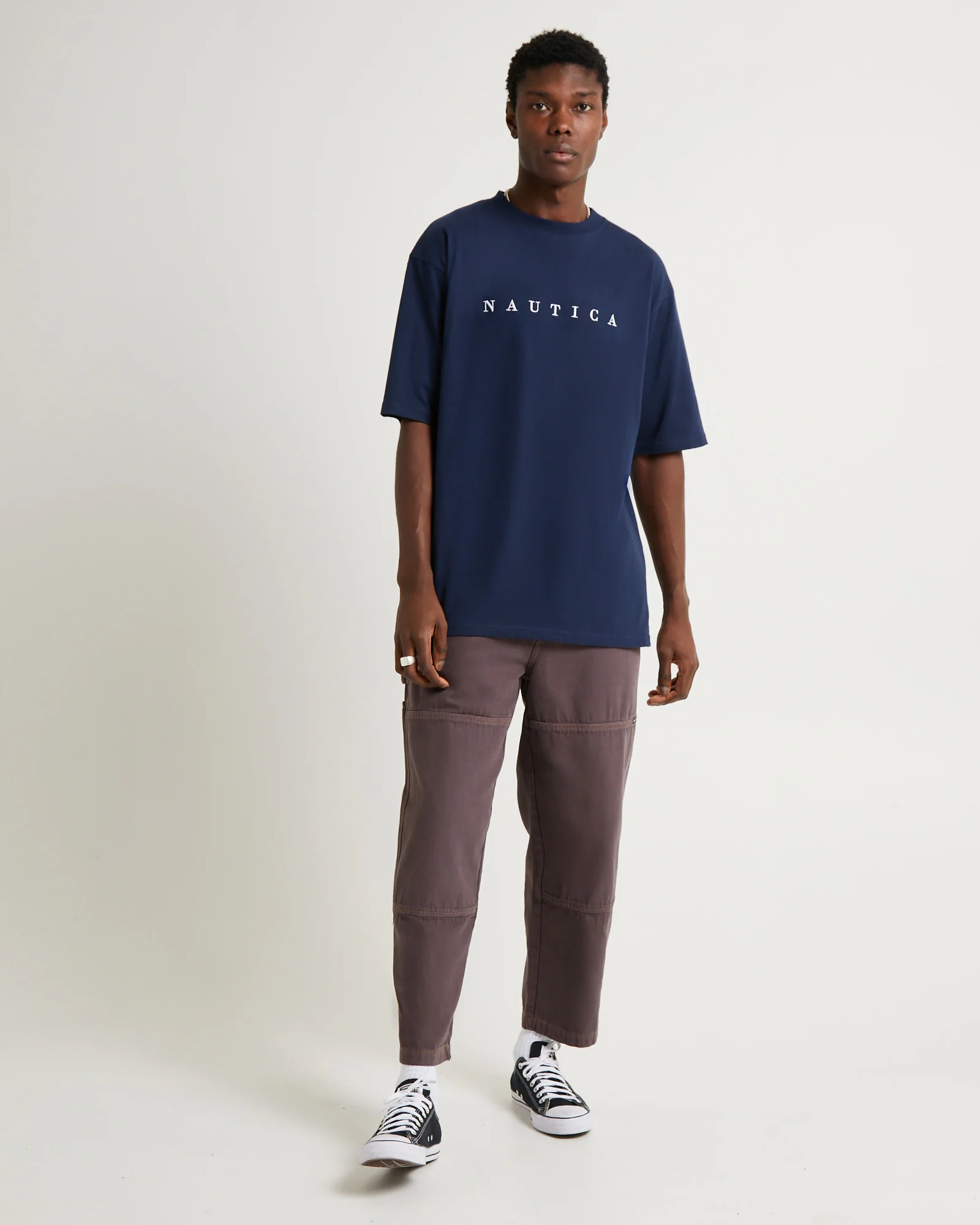 Navigate Short Sleeve T-Shirt Navy - Image 3