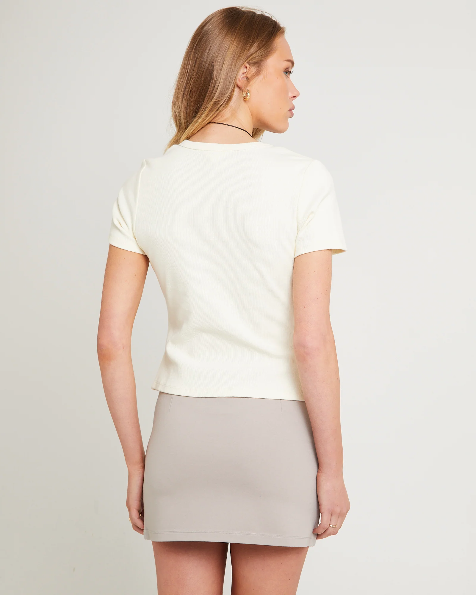 Neri Rib Button T-Shirt - Image 4