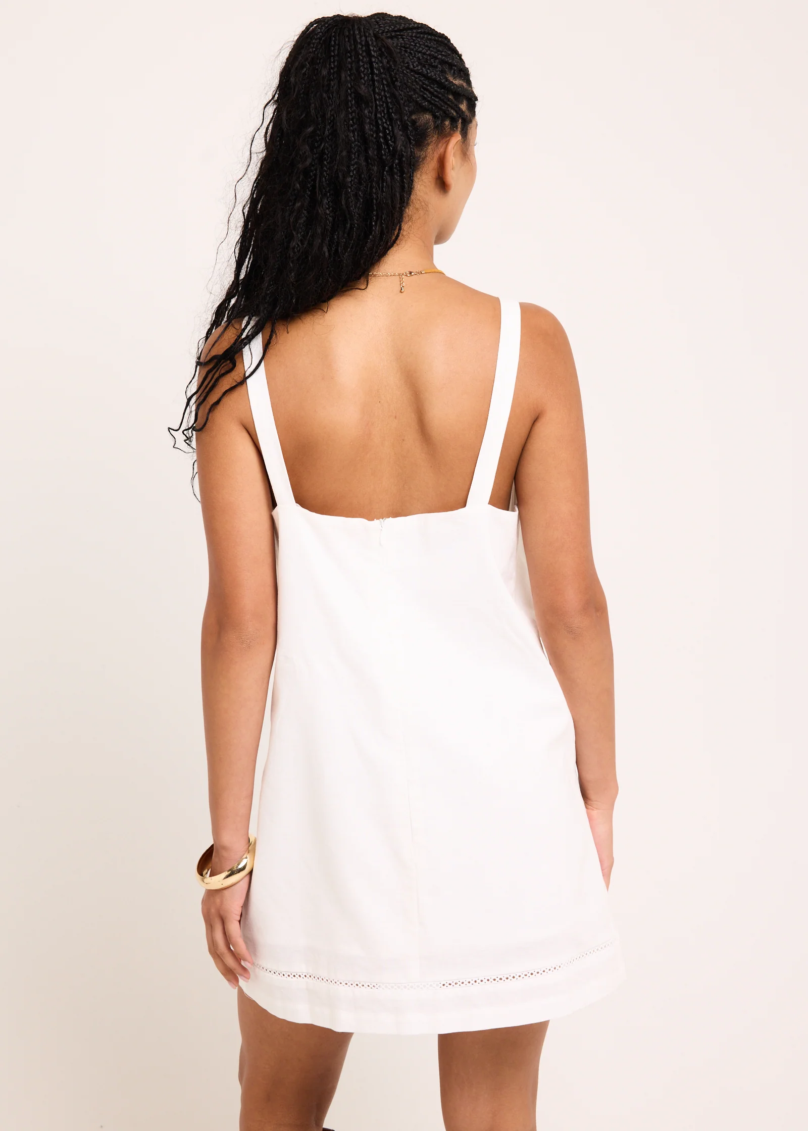 Nerida Lace Detail Mini Dress - Image 3