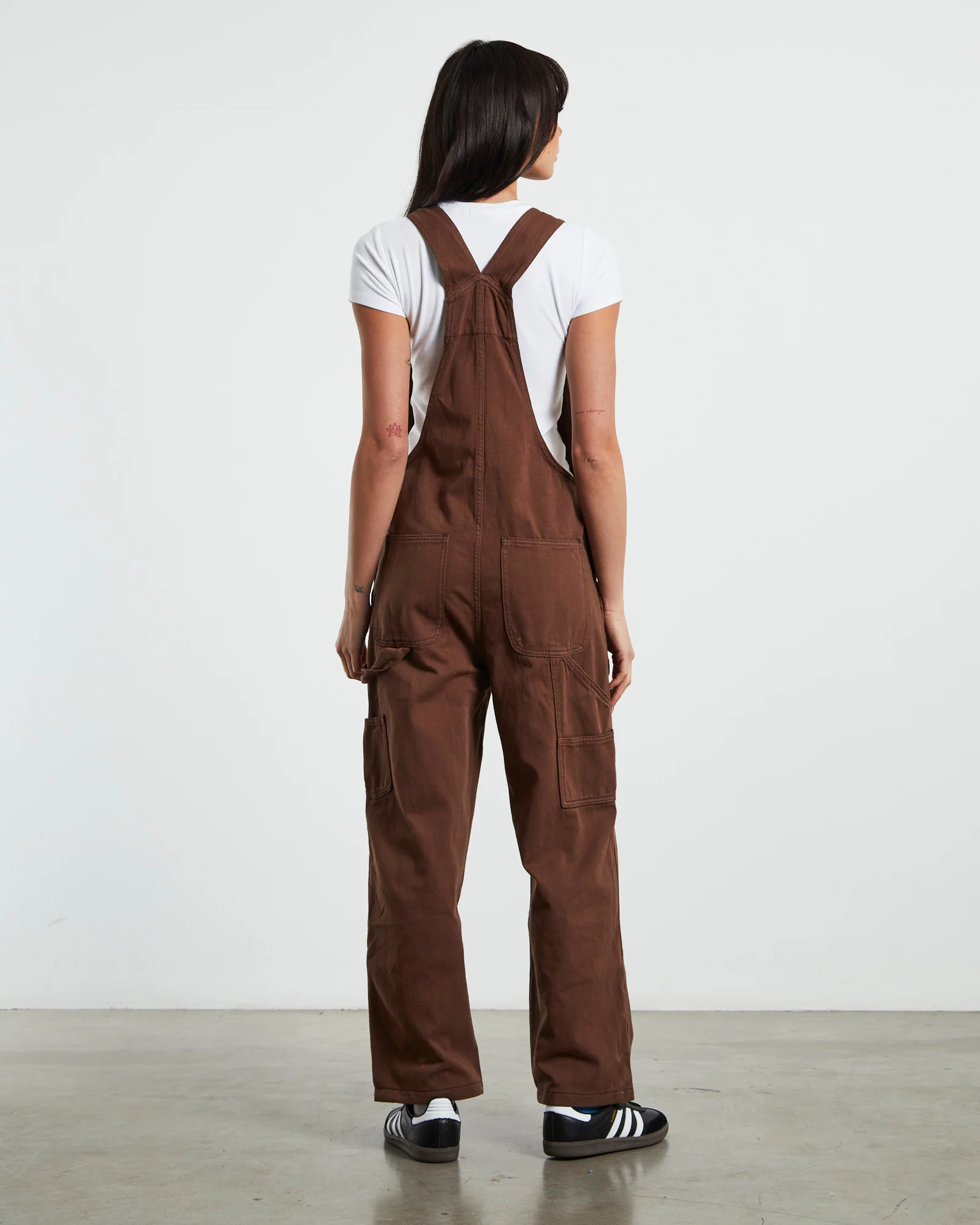 Nevada Denim Overalls Coffee Brown - Image 2