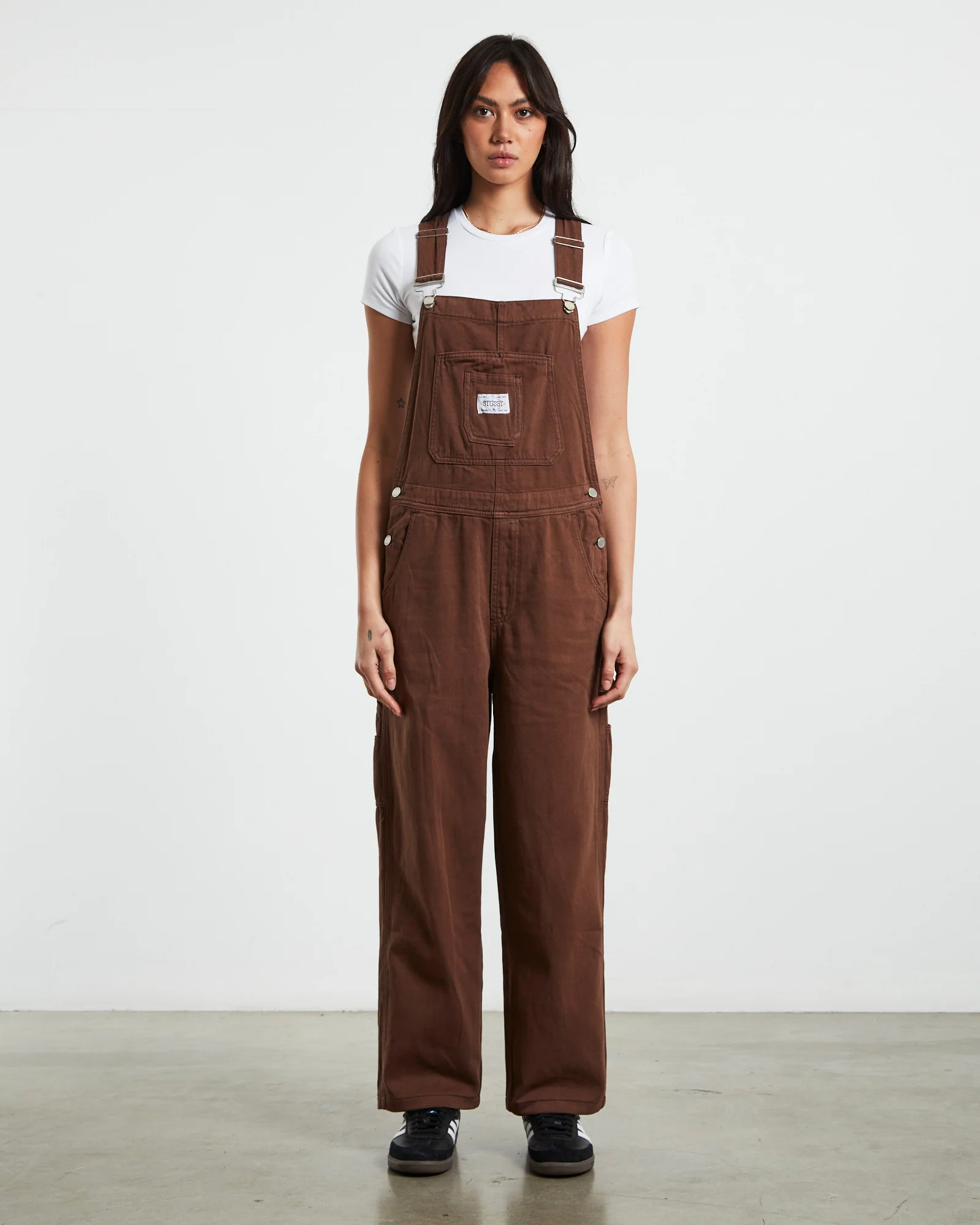 Nevada Denim Overalls Coffee Brown - Image 3