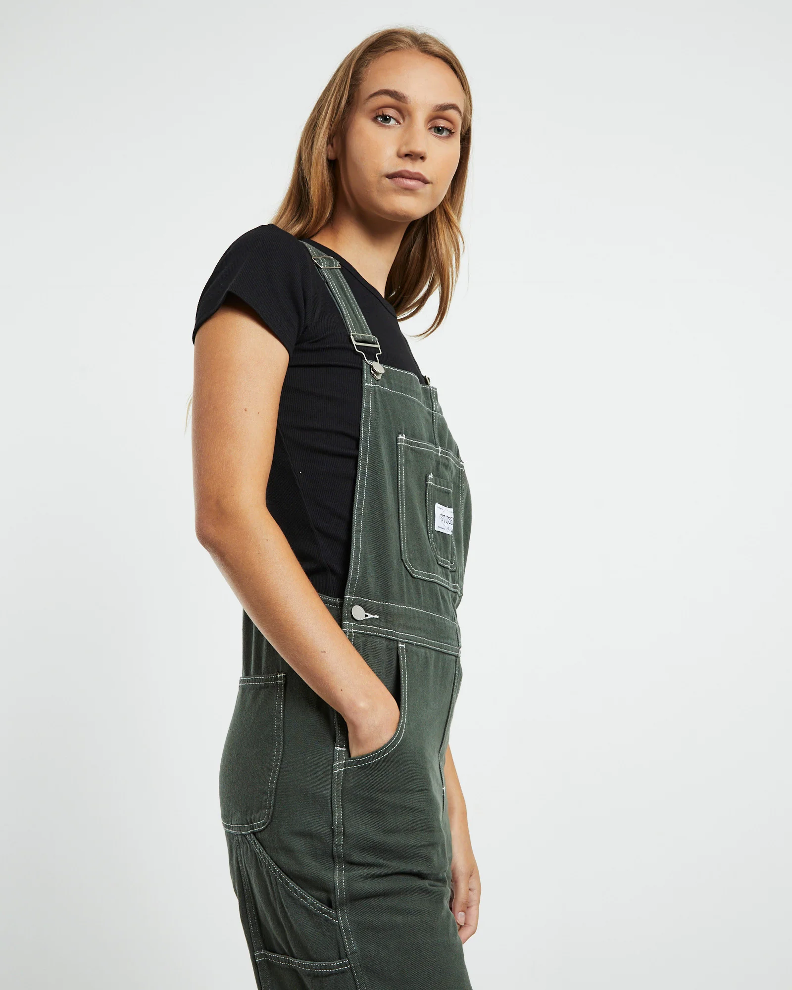 Nevada Denim Overalls Fern Green - Image 6