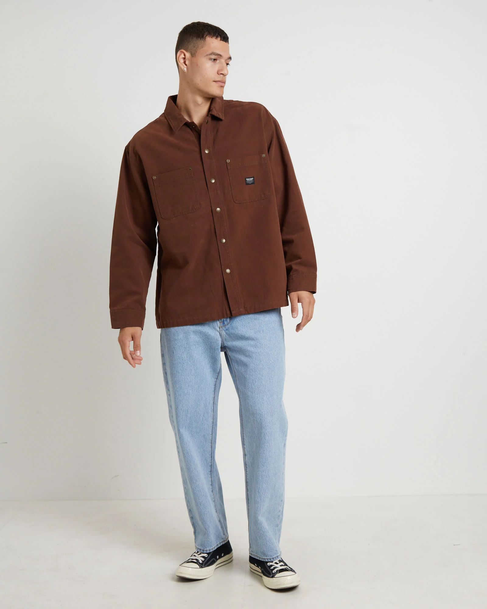 Newcastle Shacket in Brown - Image 3