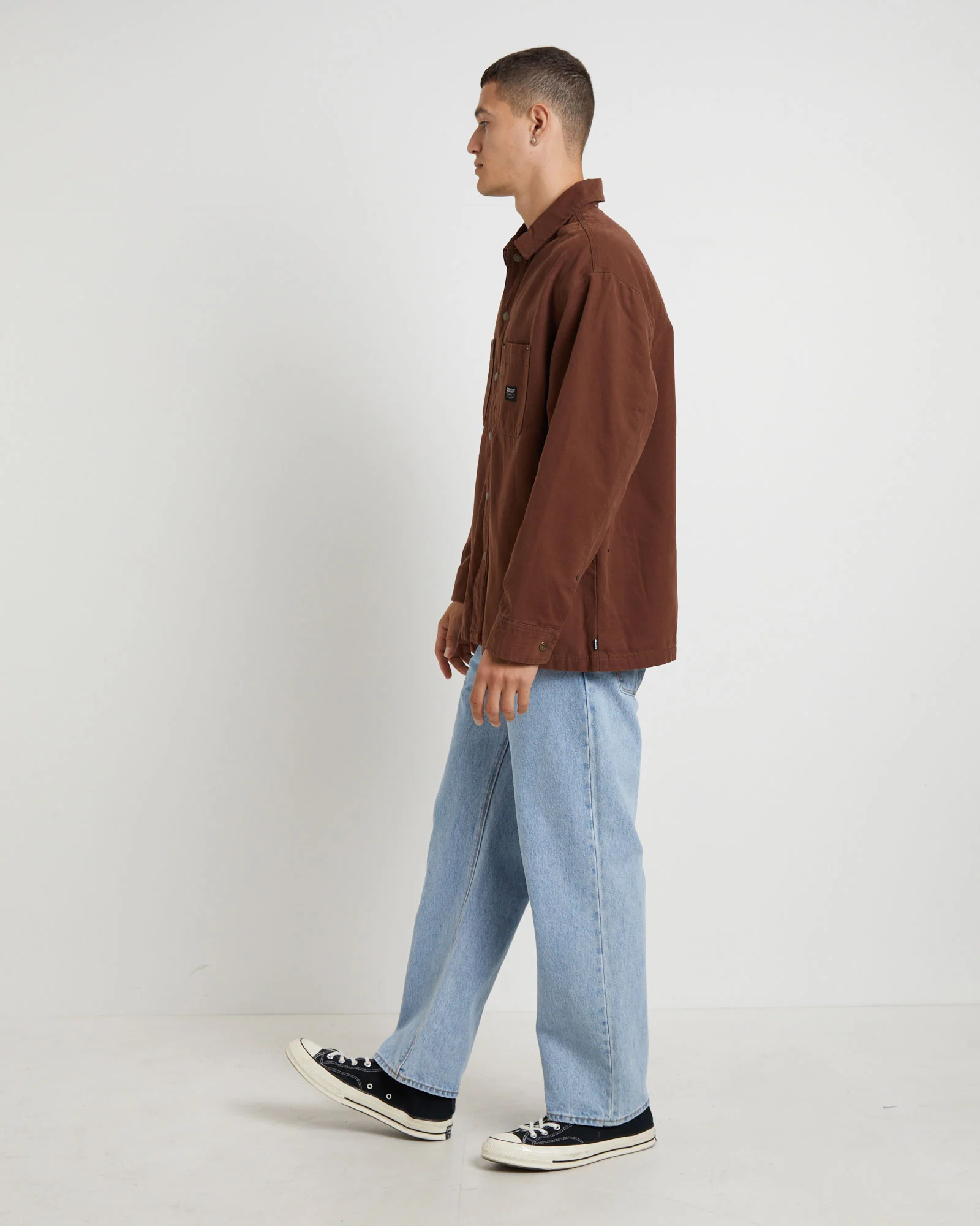 Newcastle Shacket in Brown - Image 4