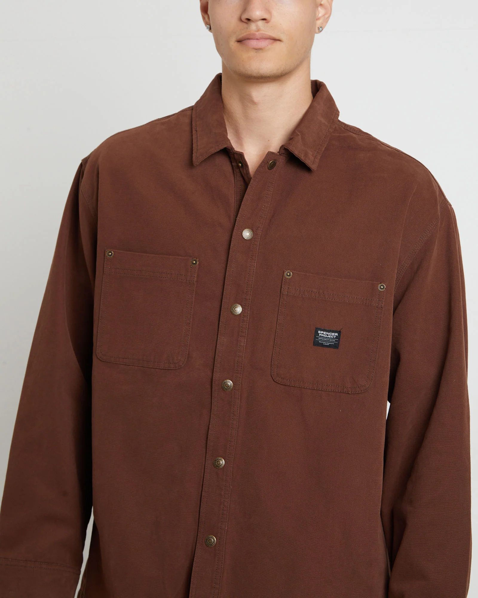 Newcastle Shacket in Brown - Image 5