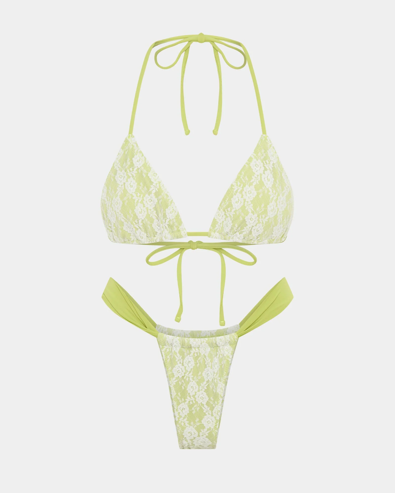 Niara Lace Triangle Bikini Set - Image 4