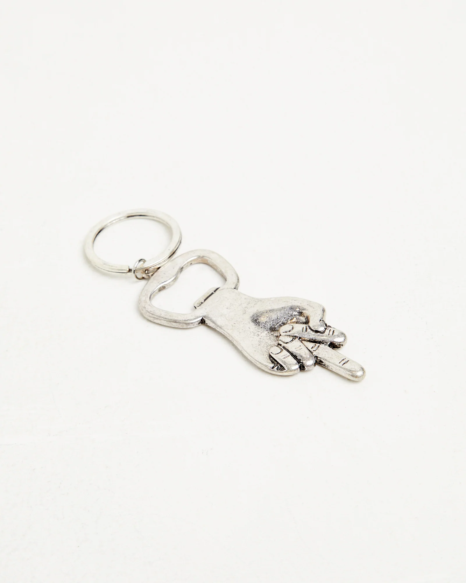 Nice Day Bottle Opener Keychain in Silver - Image 2