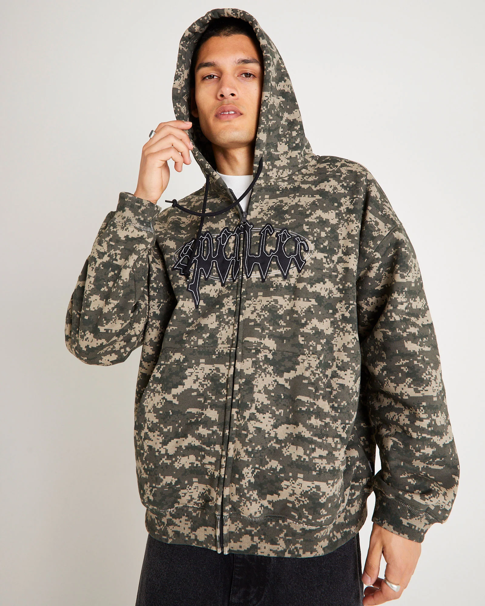 Nichols Camo Zip Hoodie - Image 3