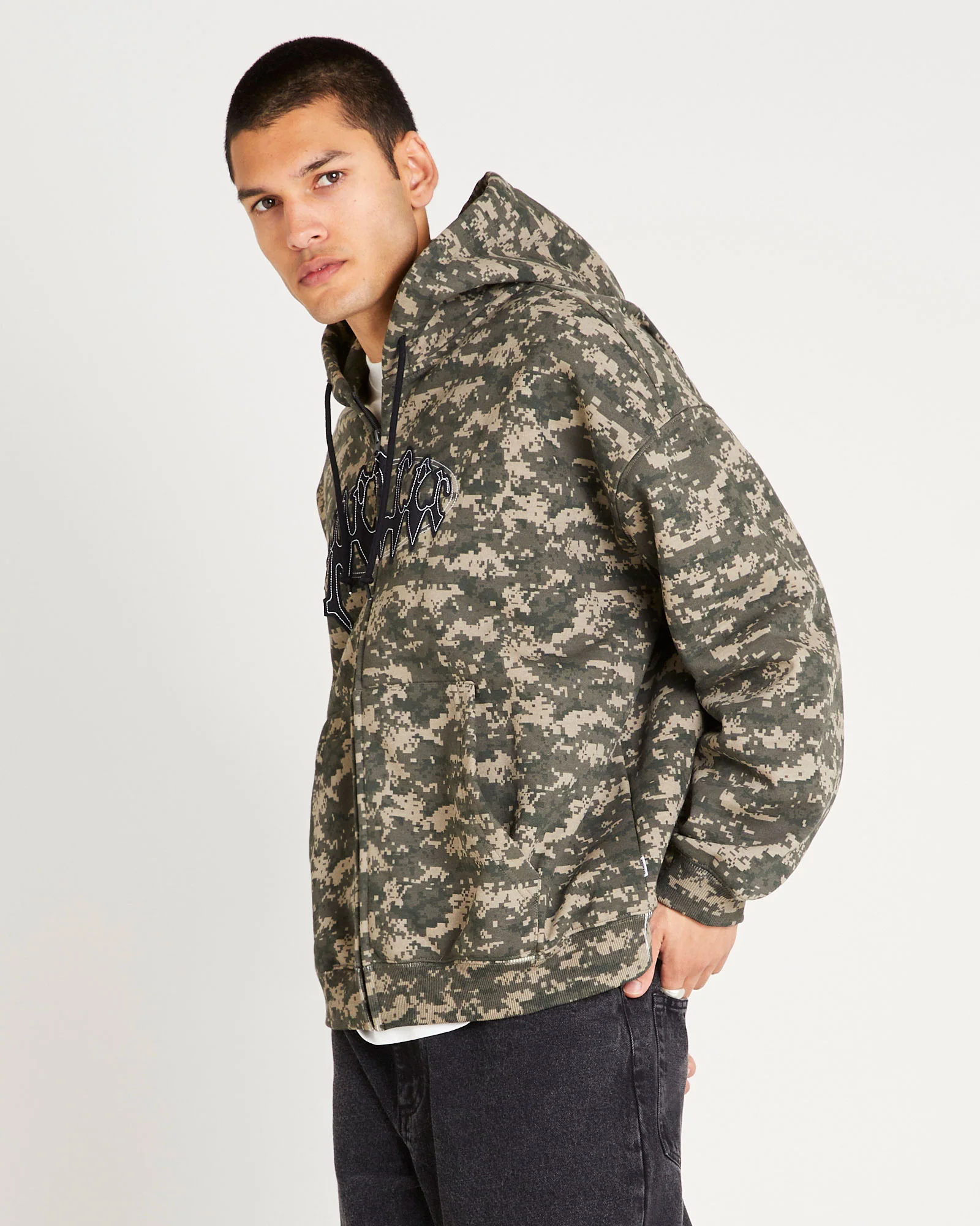 Nichols Camo Zip Hoodie - Image 6