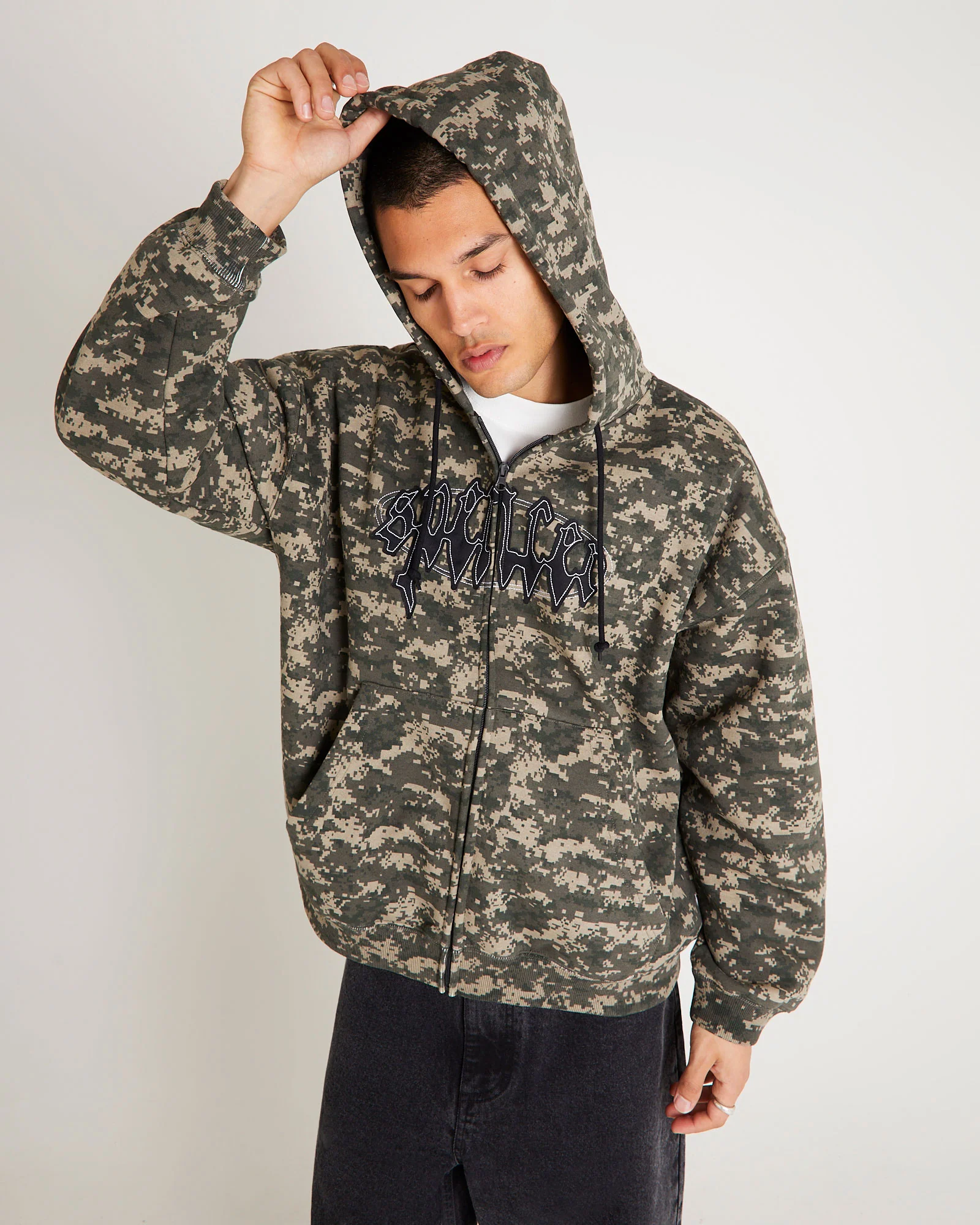 Nichols Camo Zip Hoodie - Image 7