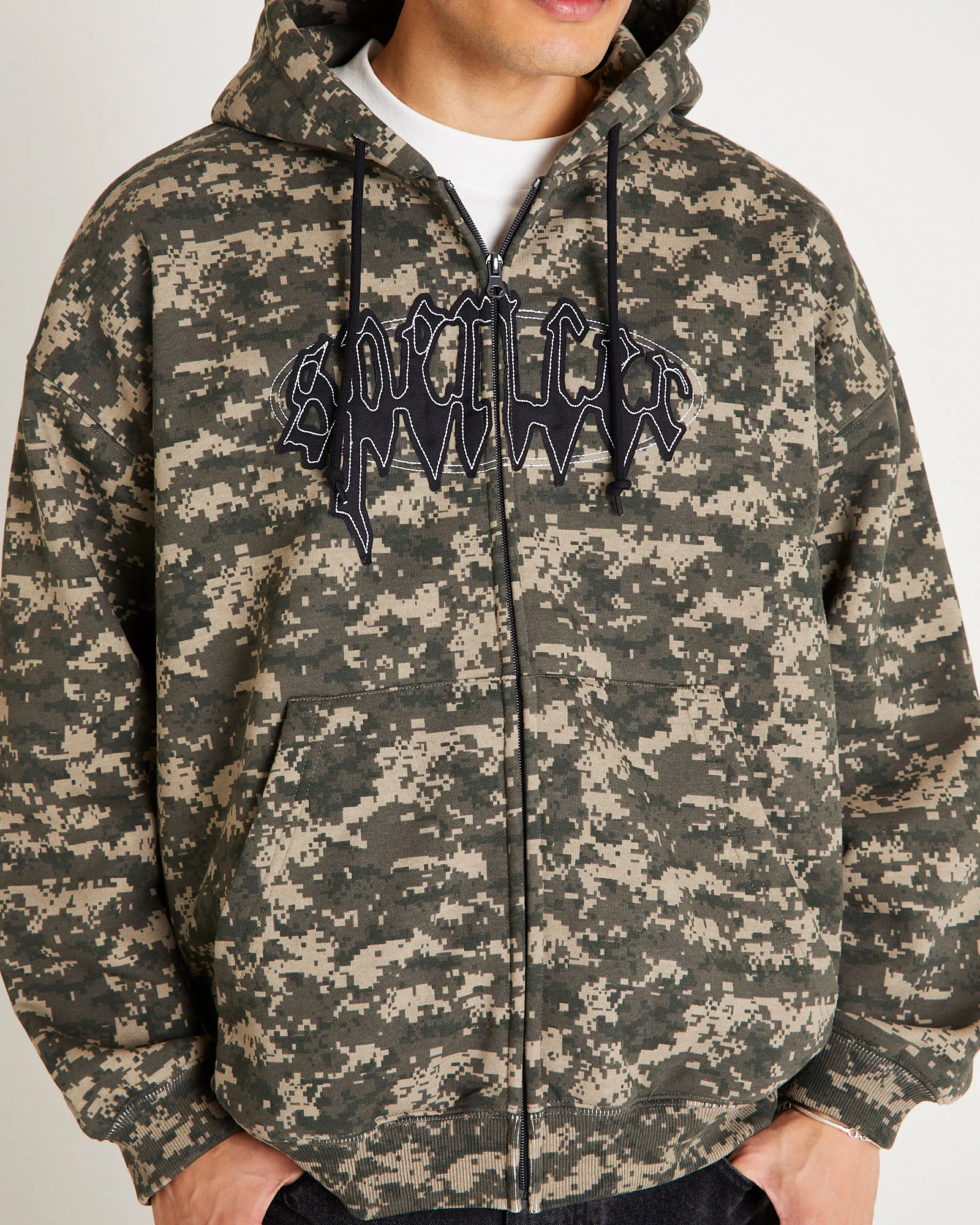 Nichols Camo Zip Hoodie - Image 8