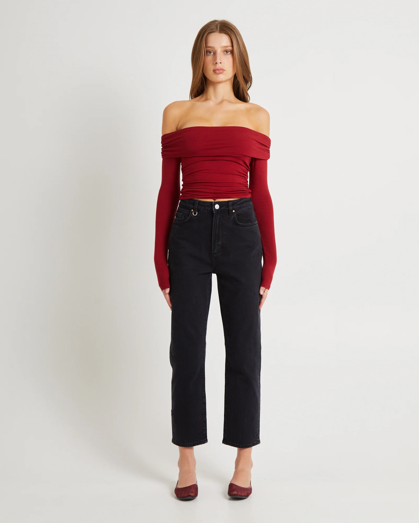 Nico Straight Denim Jeans Blackout - Image 3