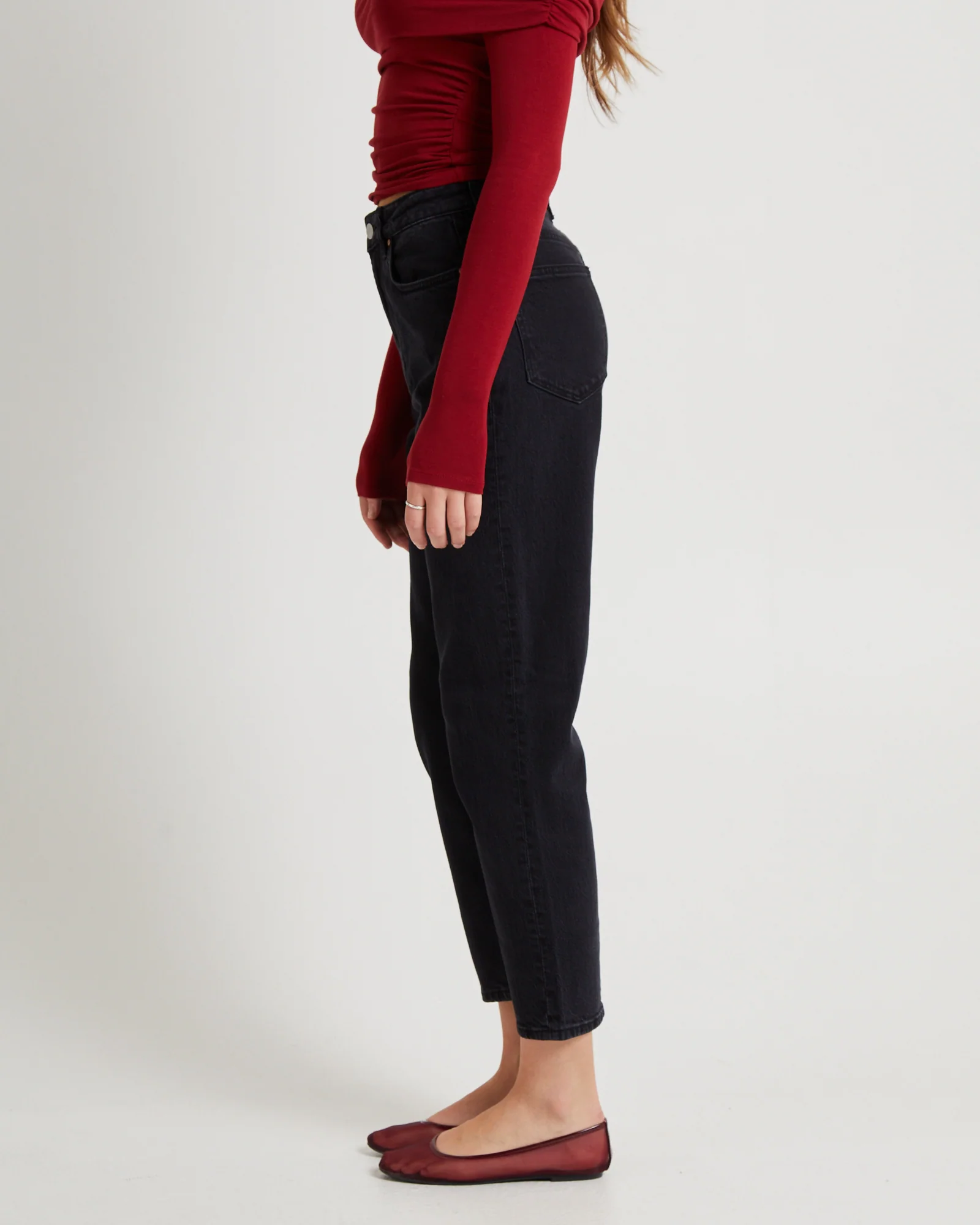 Nico Straight Denim Jeans Blackout - Image 4