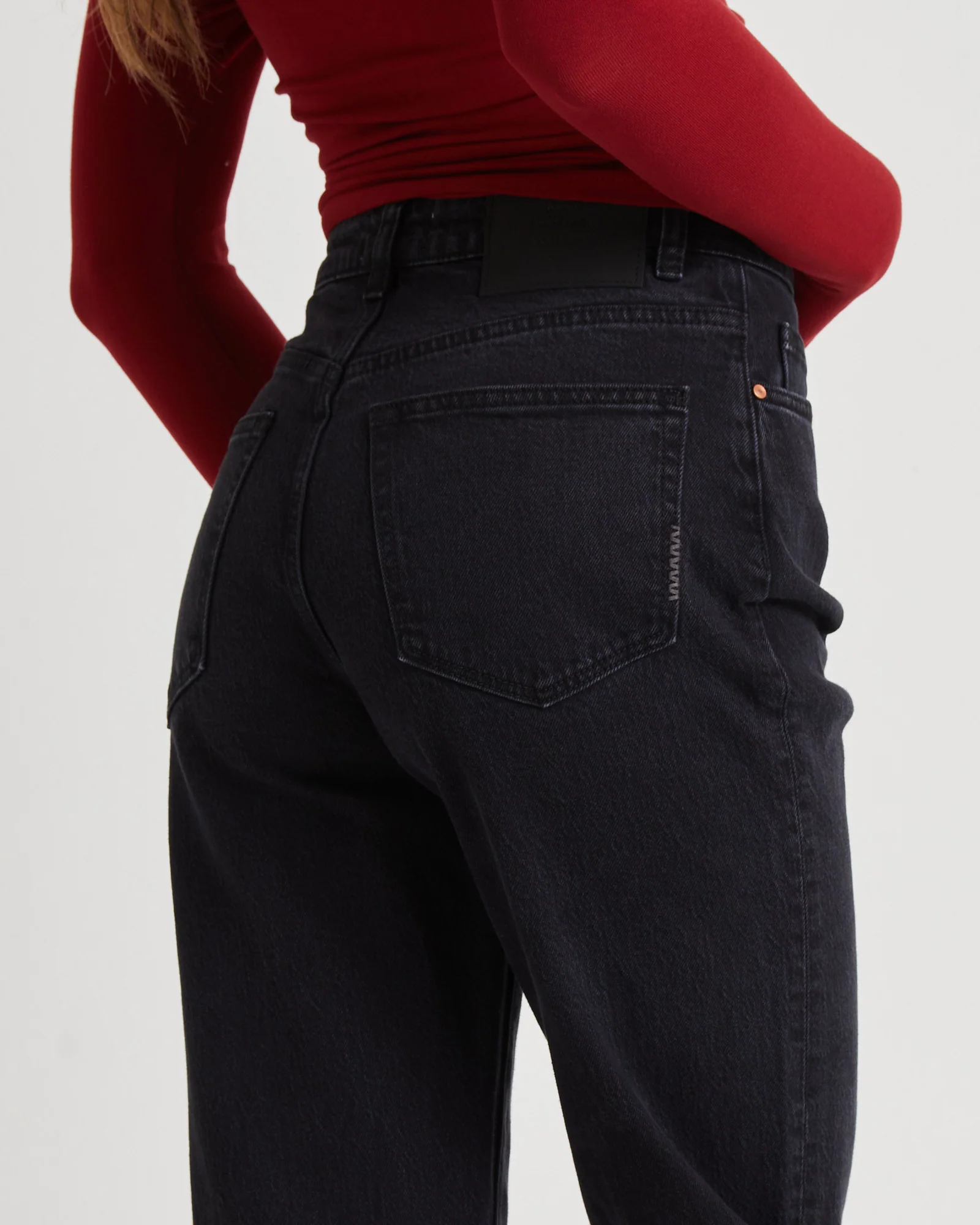 Nico Straight Denim Jeans Blackout - Image 5
