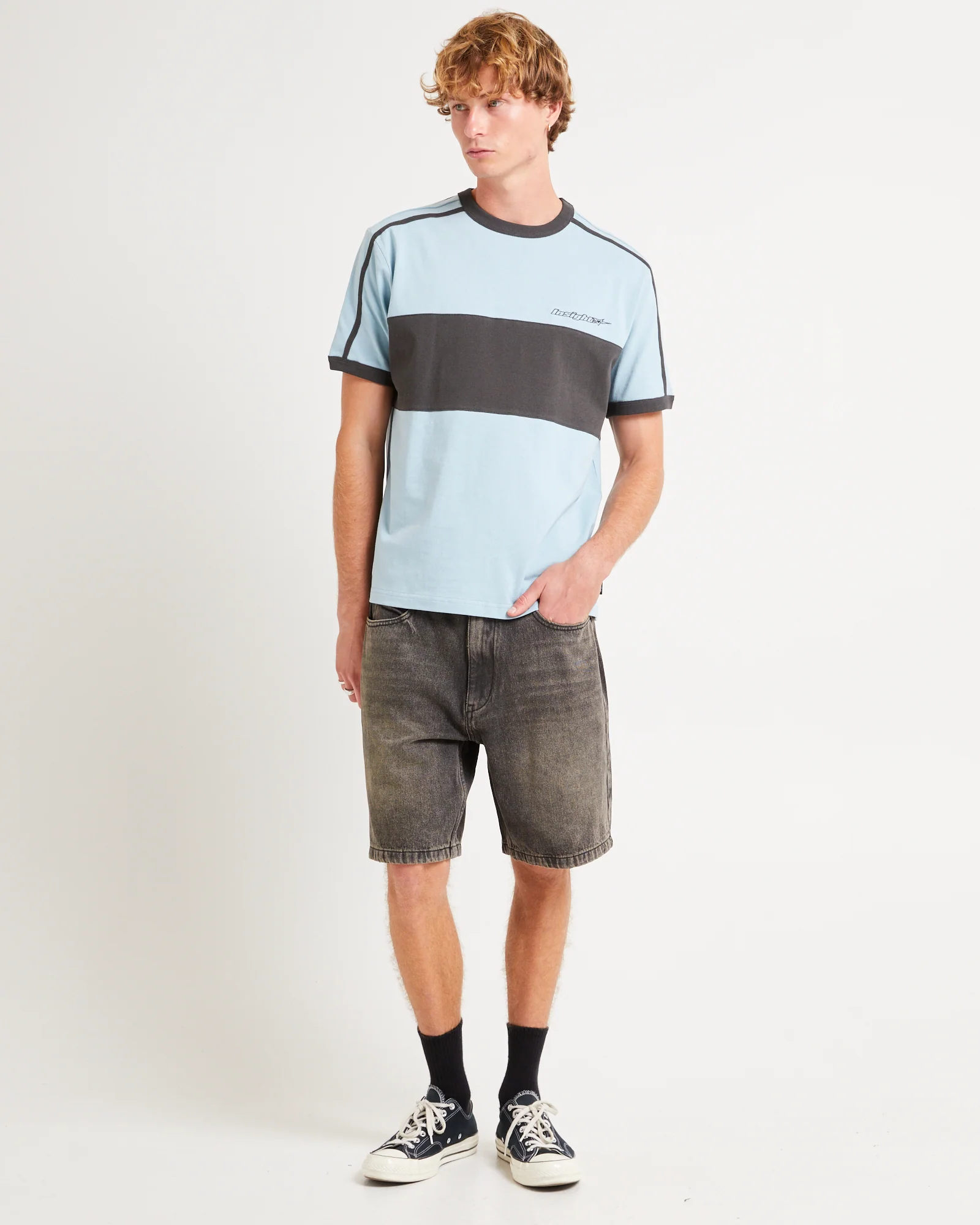 Nights Panelled Ringer T-Shirt - Image 3