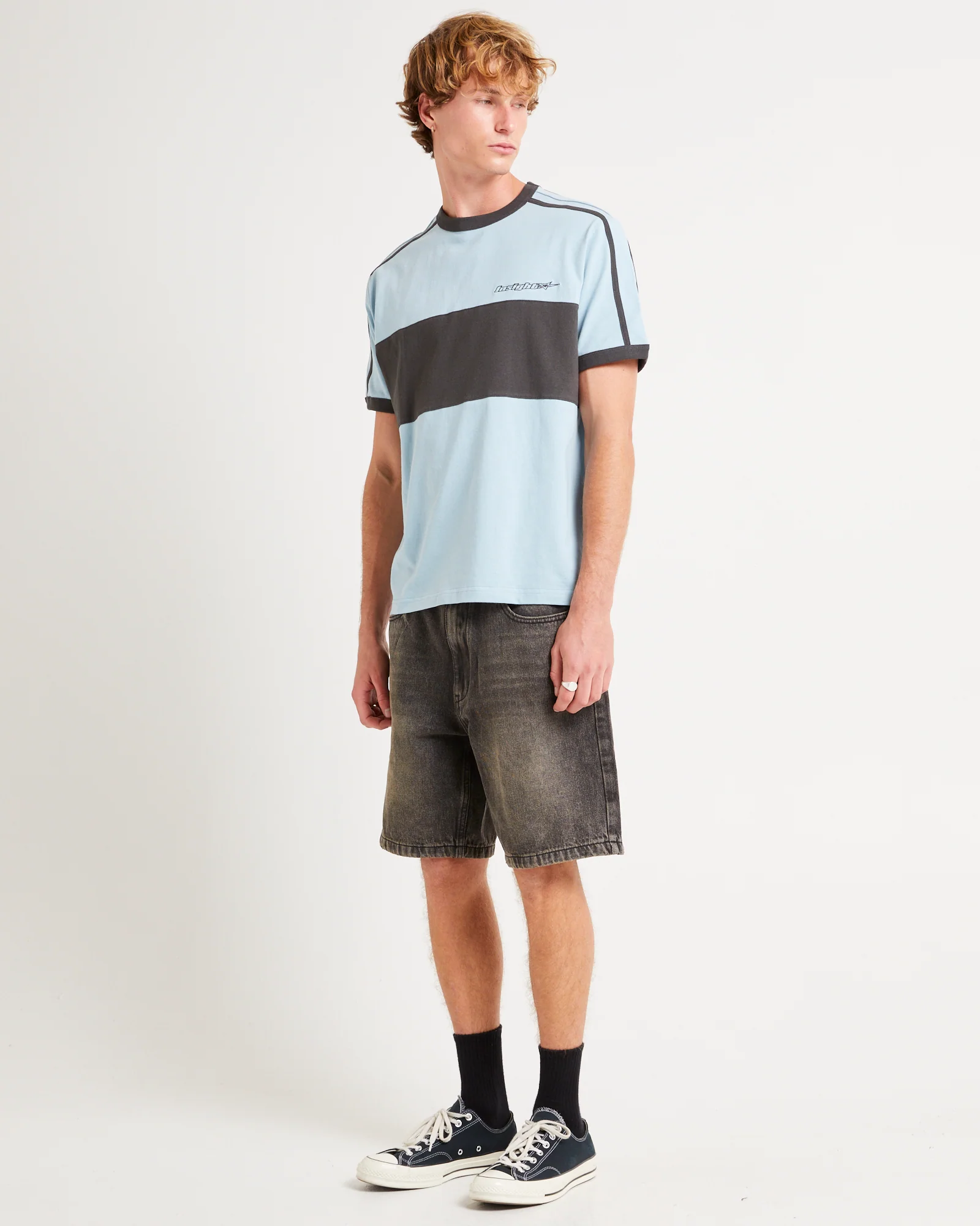 Nights Panelled Ringer T-Shirt - Image 4