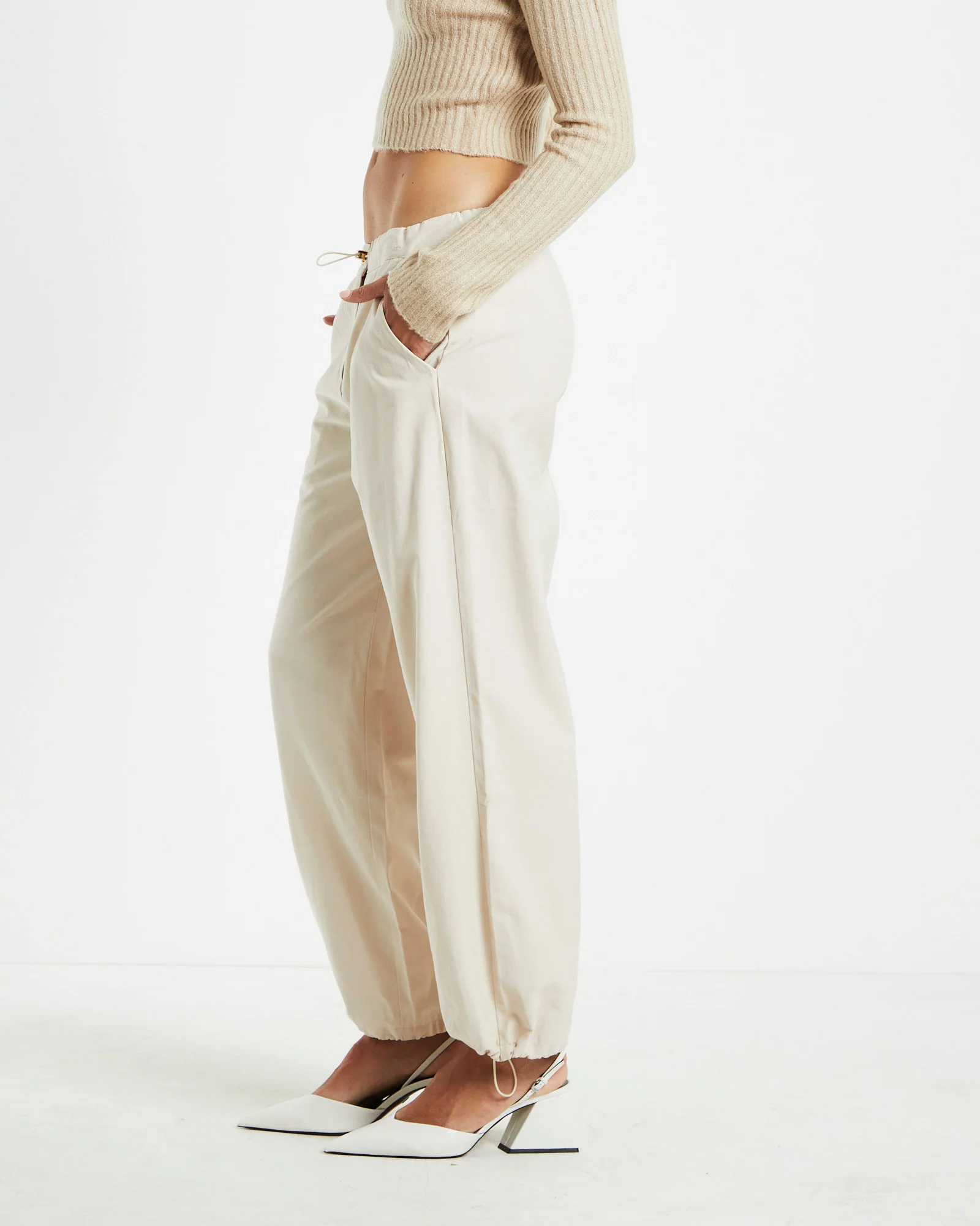 Nikita Clean Parachute Pants Cream - Image 4