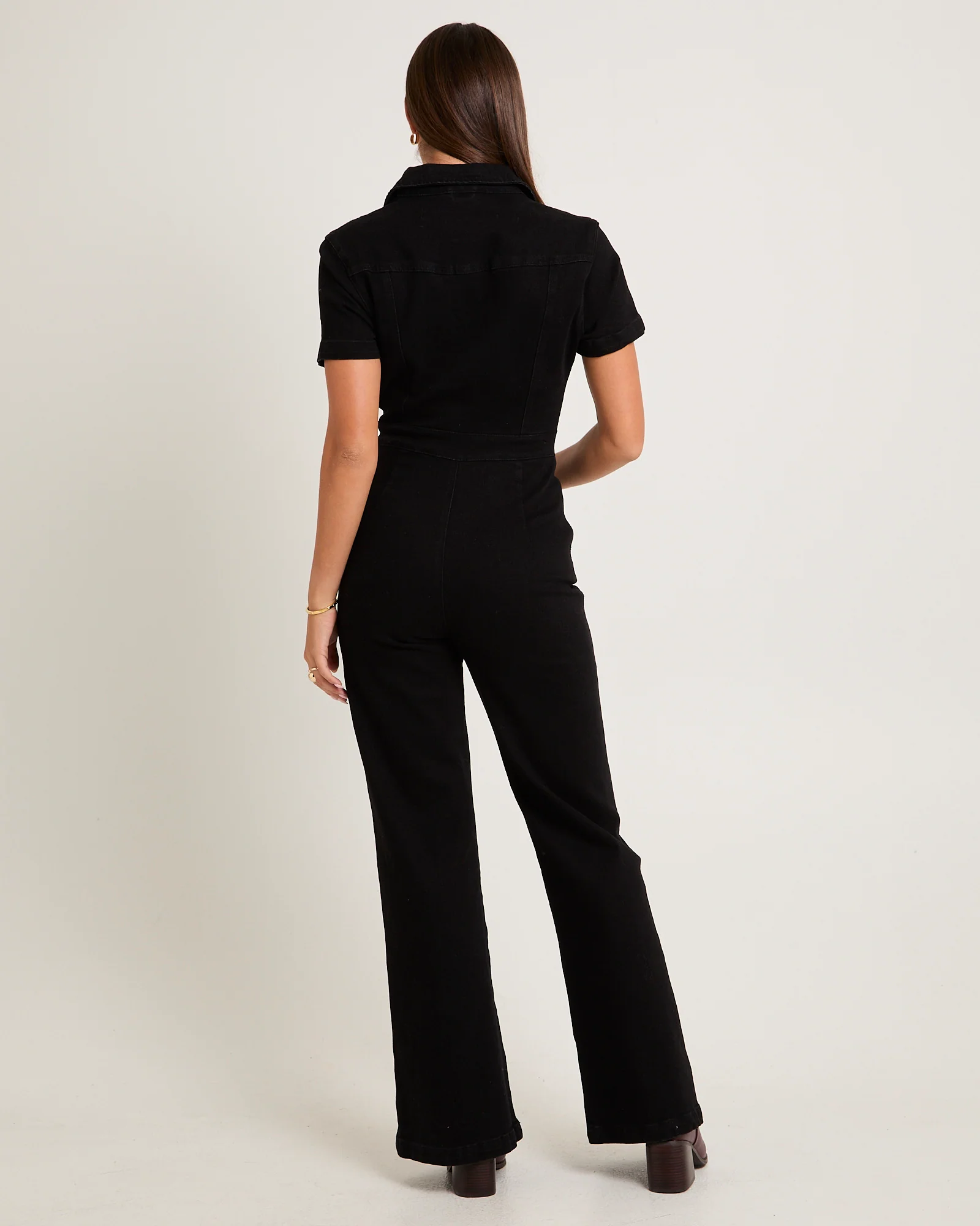 Nikki Denim Maxi Boiler Suit - Image 3